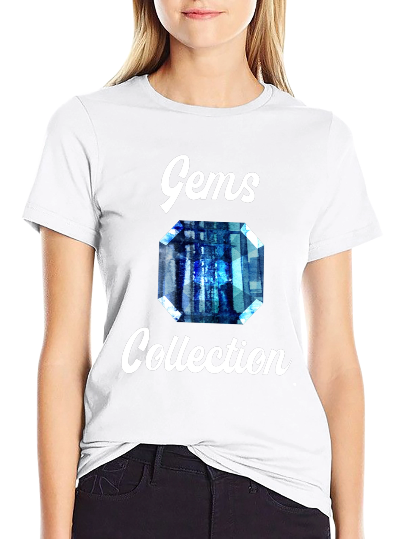 Gems Collection Graphic Tee - Stylish Gemstone Design