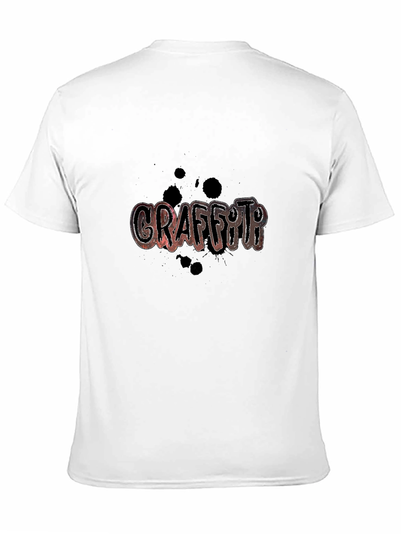 Graffiti Style Graphic Print T-Shirt