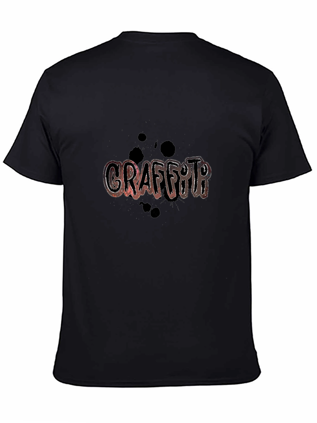 Graffiti Style Graphic Print T-Shirt