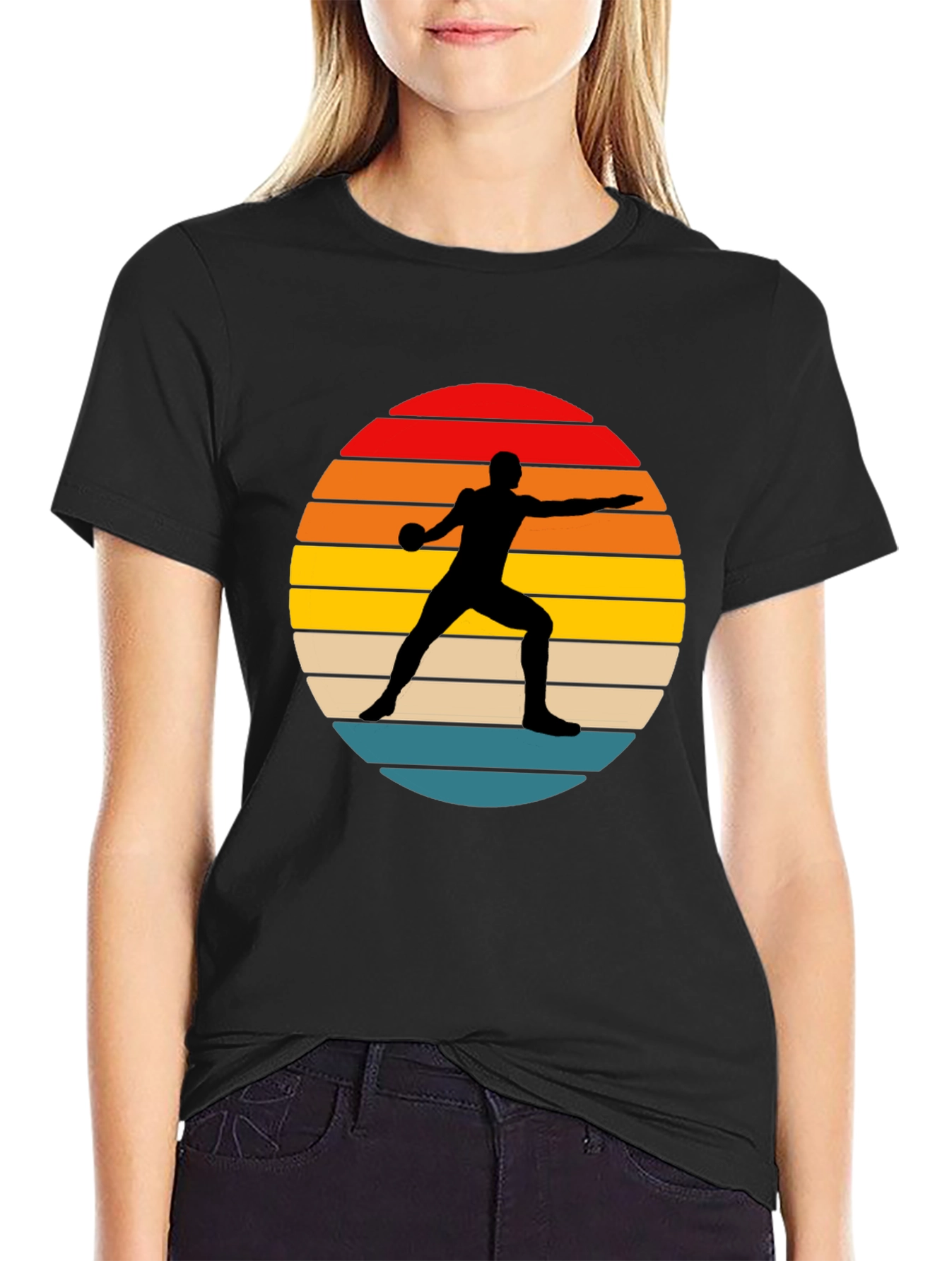 Sunset Discus Thrower Graphic Tee