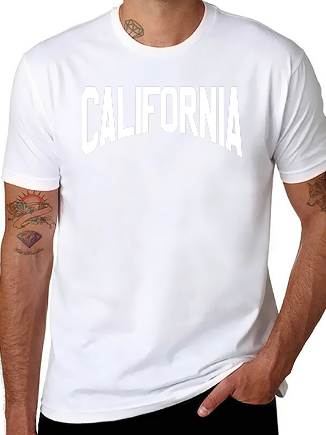 California Graphic T-Shirt - Black