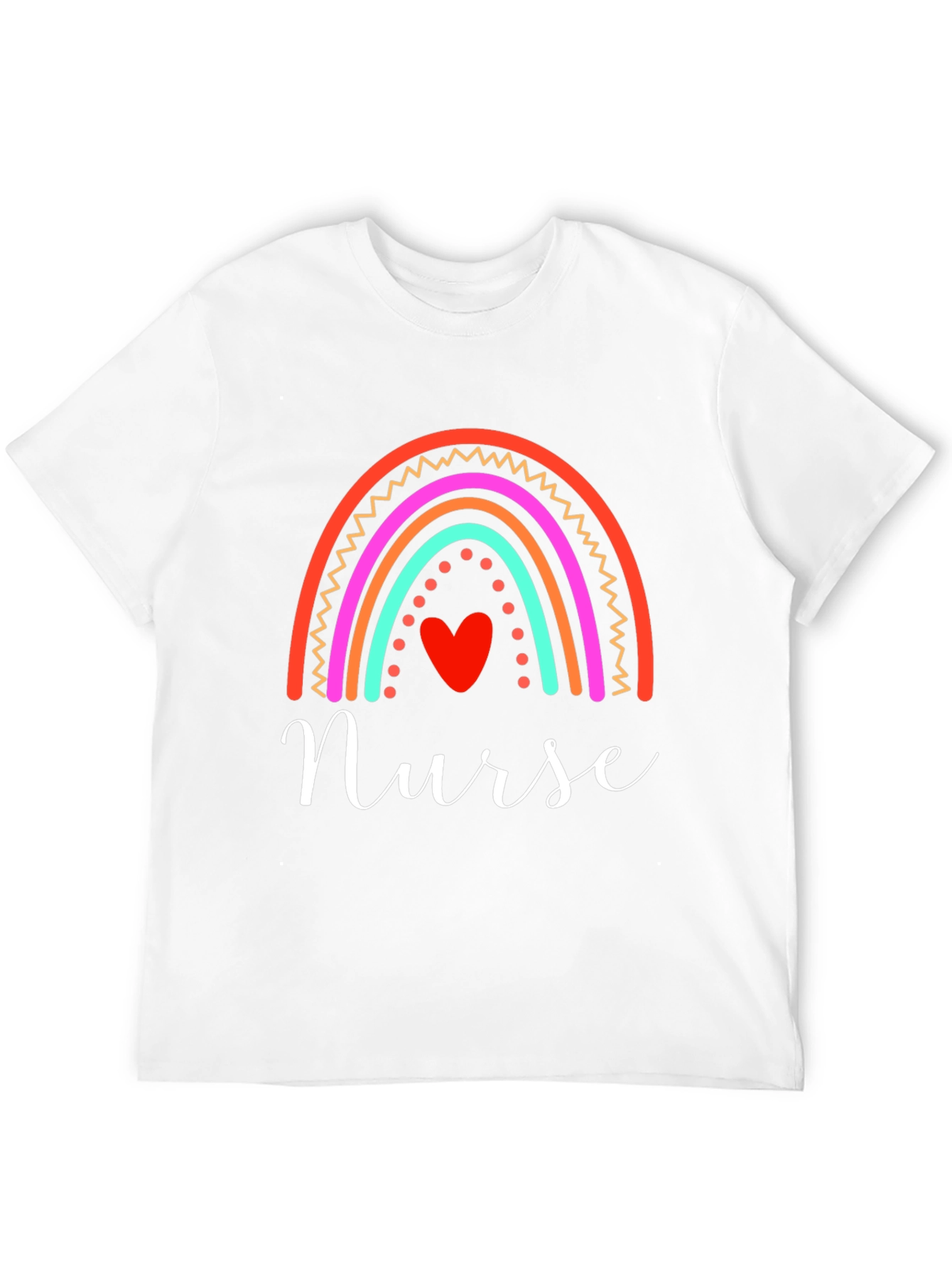 Nurse Rainbow Heart T-Shirt