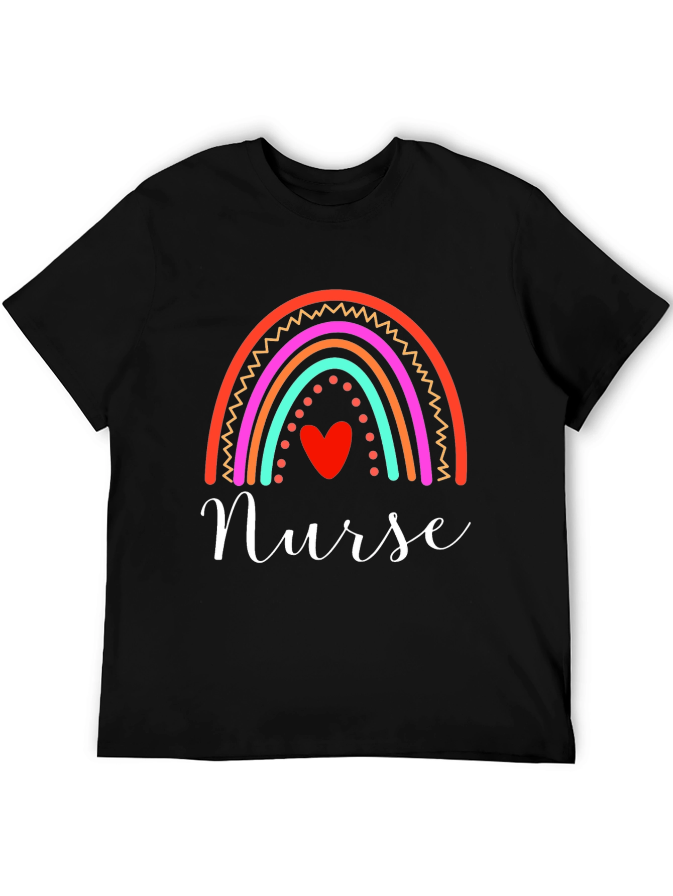 Nurse Rainbow Heart T-Shirt