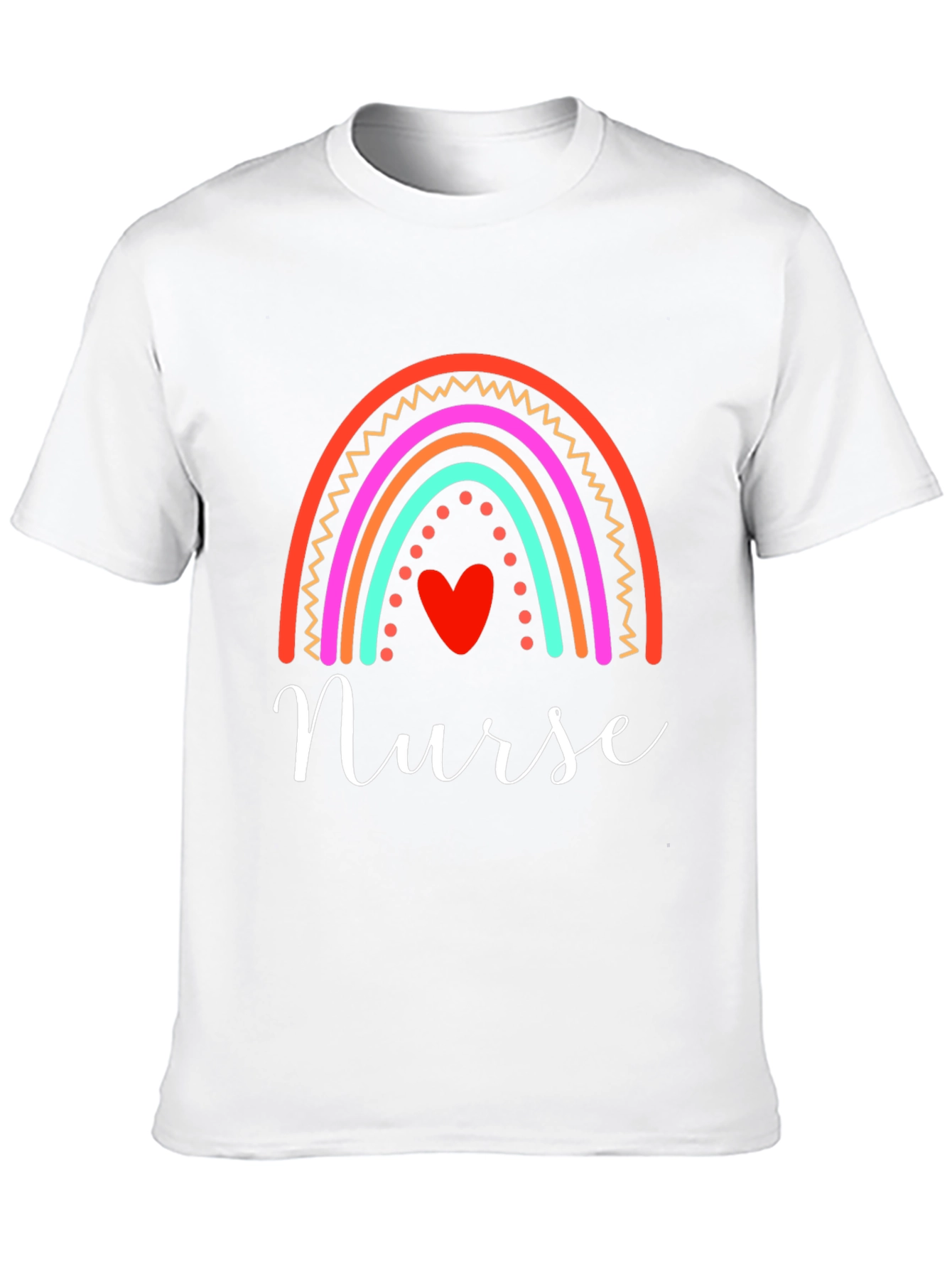Nurse Rainbow Heart T-Shirt