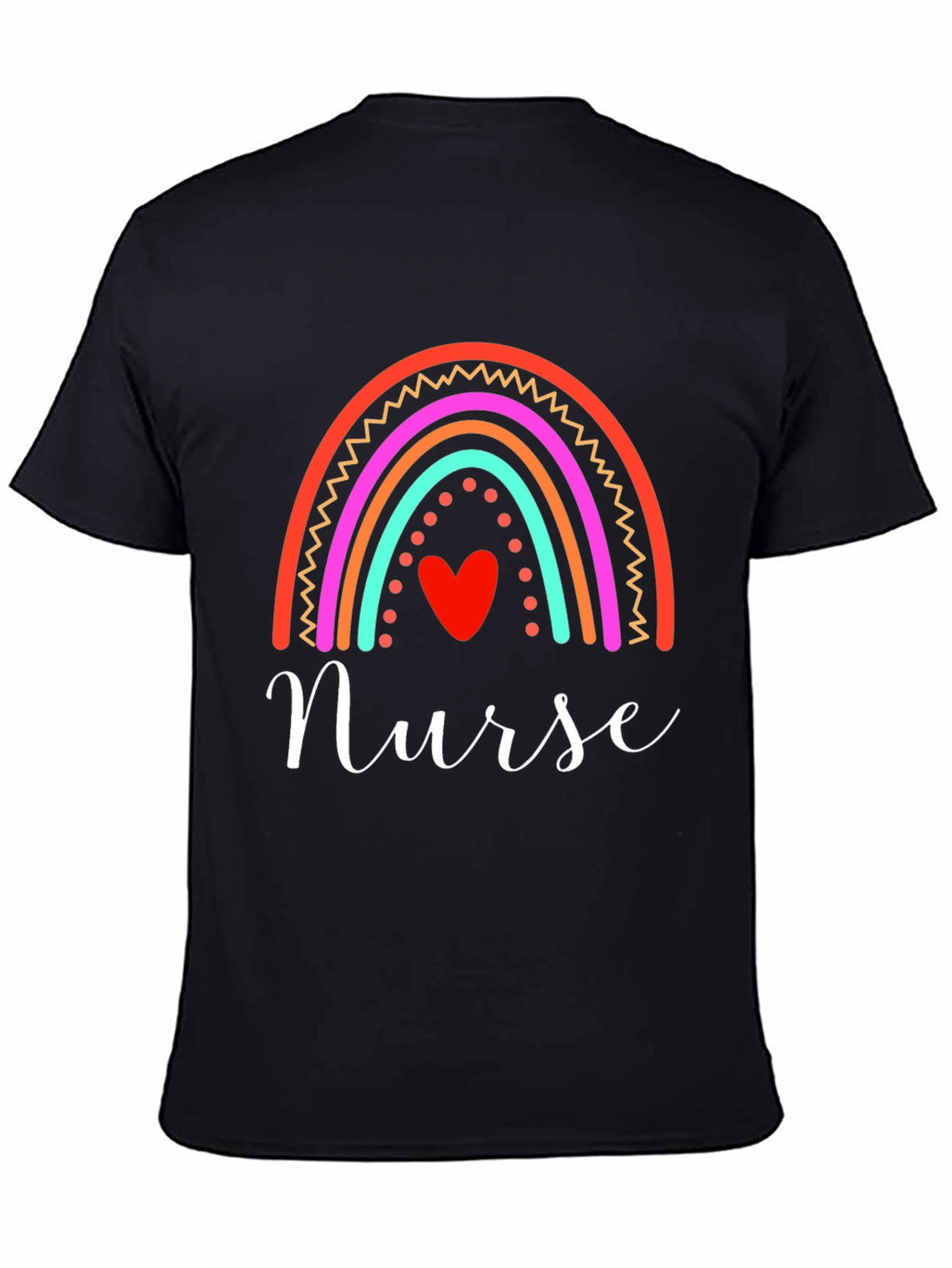 Nurse Rainbow Heart T-Shirt