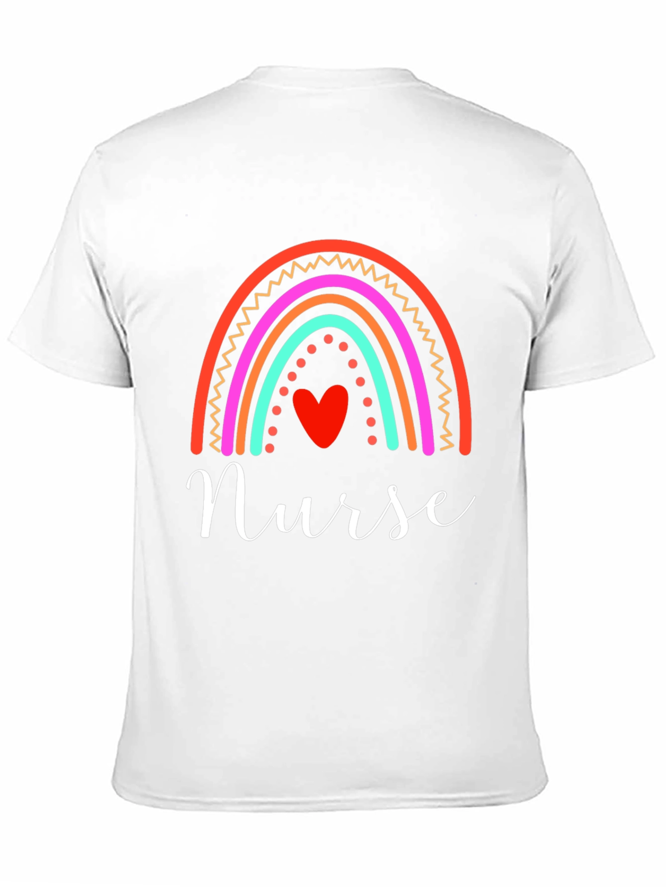 Nurse Rainbow Heart T-Shirt