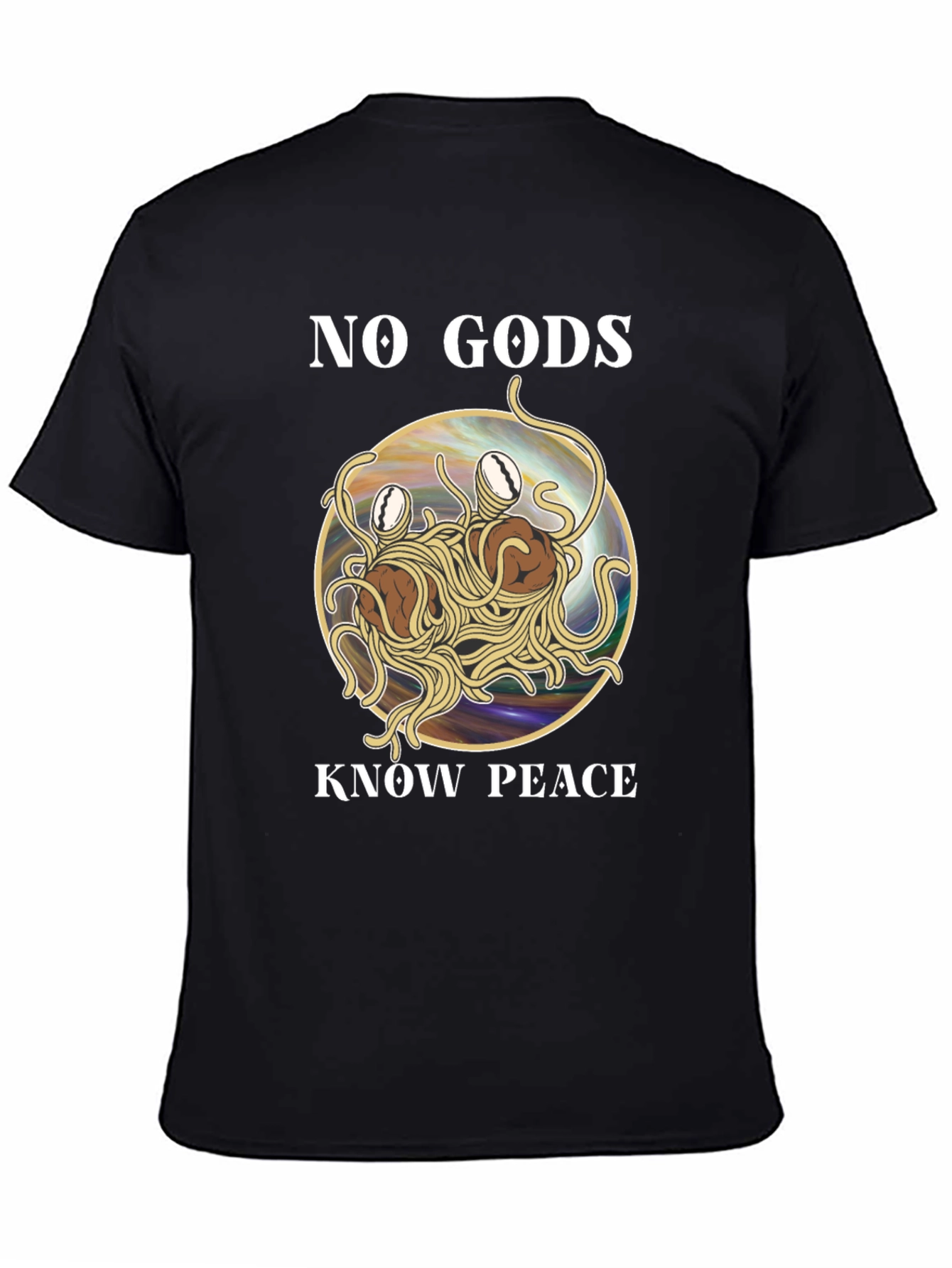 No Gods Know Peace Flying Spaghetti Monster T-Shirt