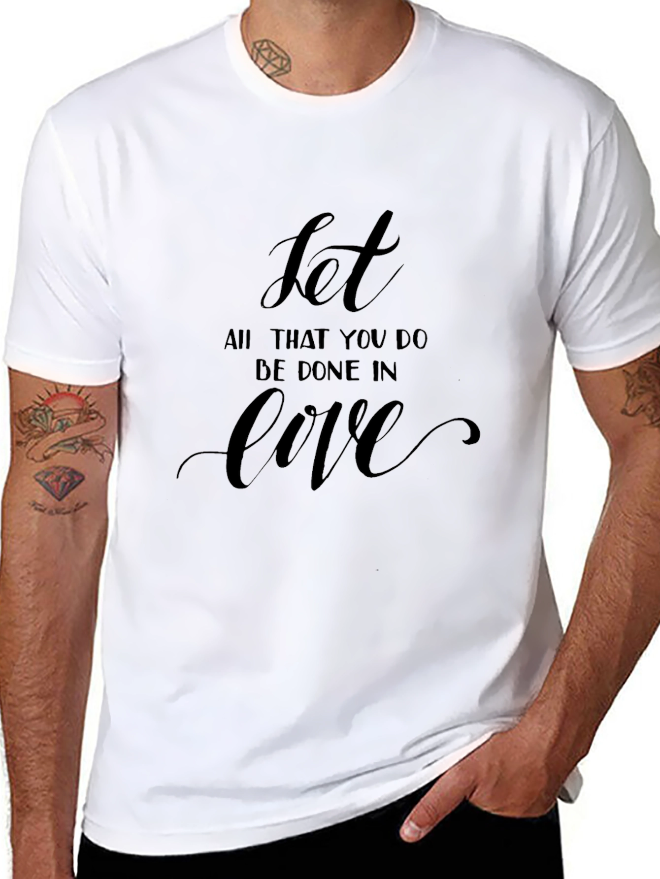 Inspirational Love T-Shirt - Black Graphic Tee