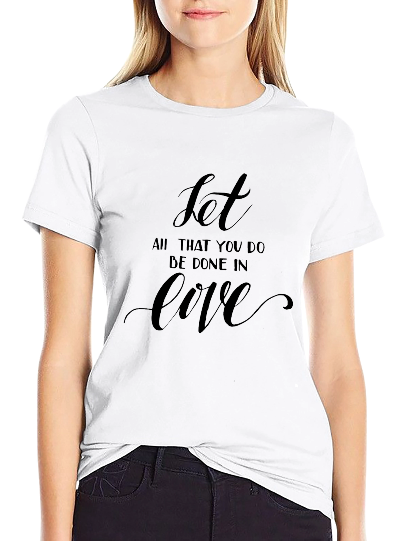Inspirational Love T-Shirt - Black Graphic Tee