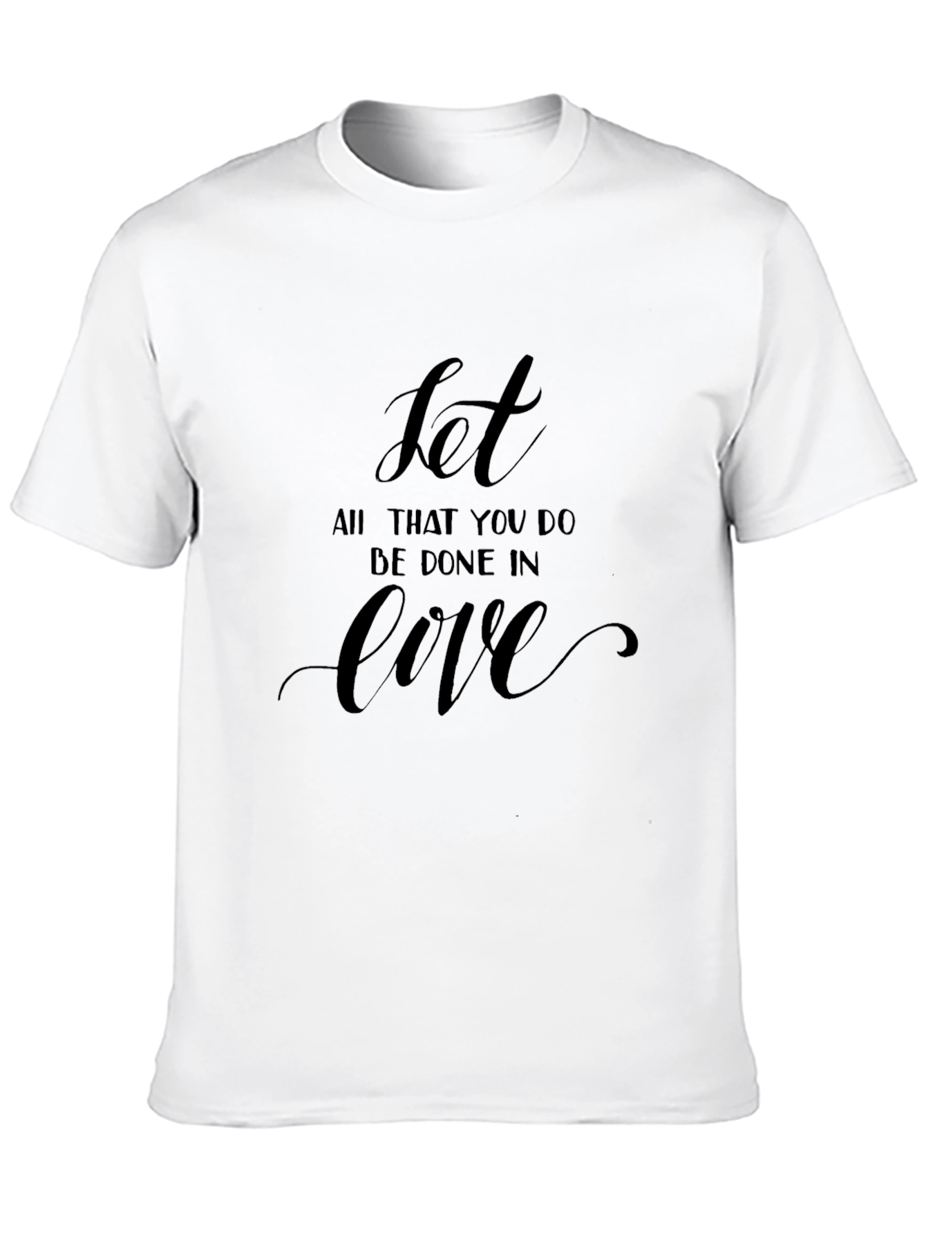 Inspirational Love T-Shirt - Black Graphic Tee