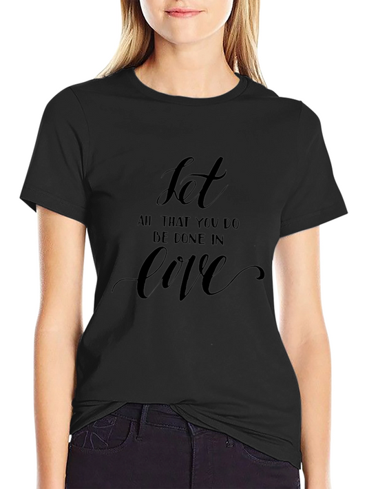 Inspirational Love T-Shirt - Black Graphic Tee