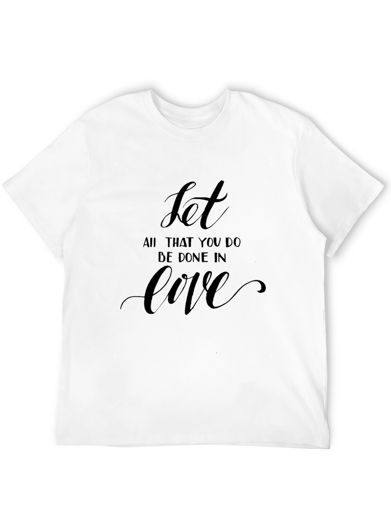 Inspirational Love T-Shirt - Black Graphic Tee