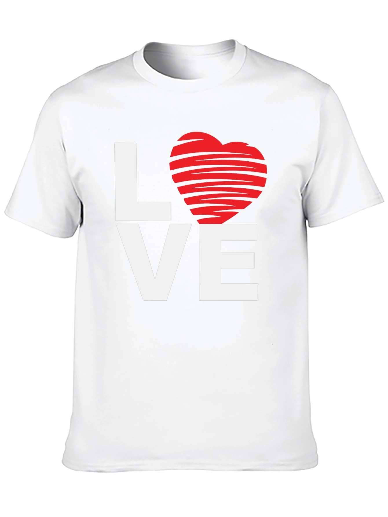 Love Heart Graphic Tee - Valentines Day Style