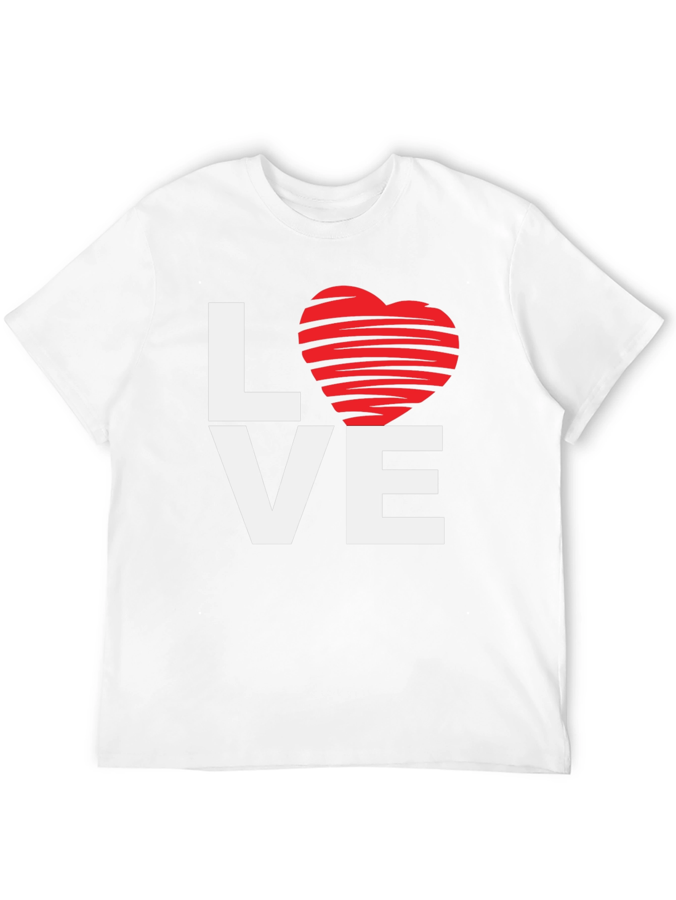 Love Heart Graphic Tee - Valentines Day Style