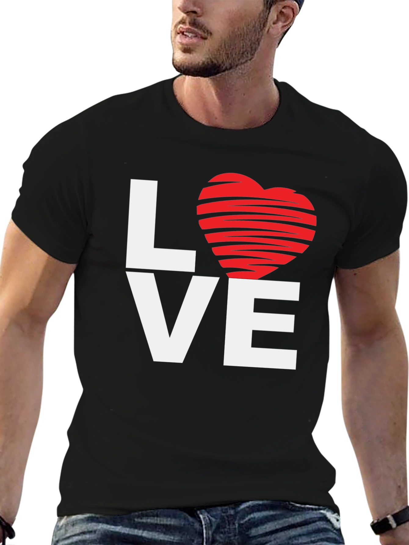 Love Heart Graphic Tee - Valentines Day Style