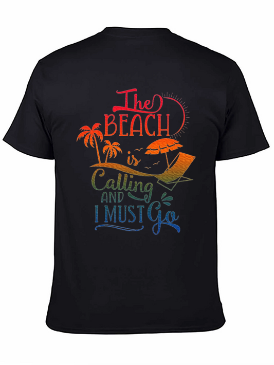 Beach Calling Graphic Tee - Summer Vacation Shirt