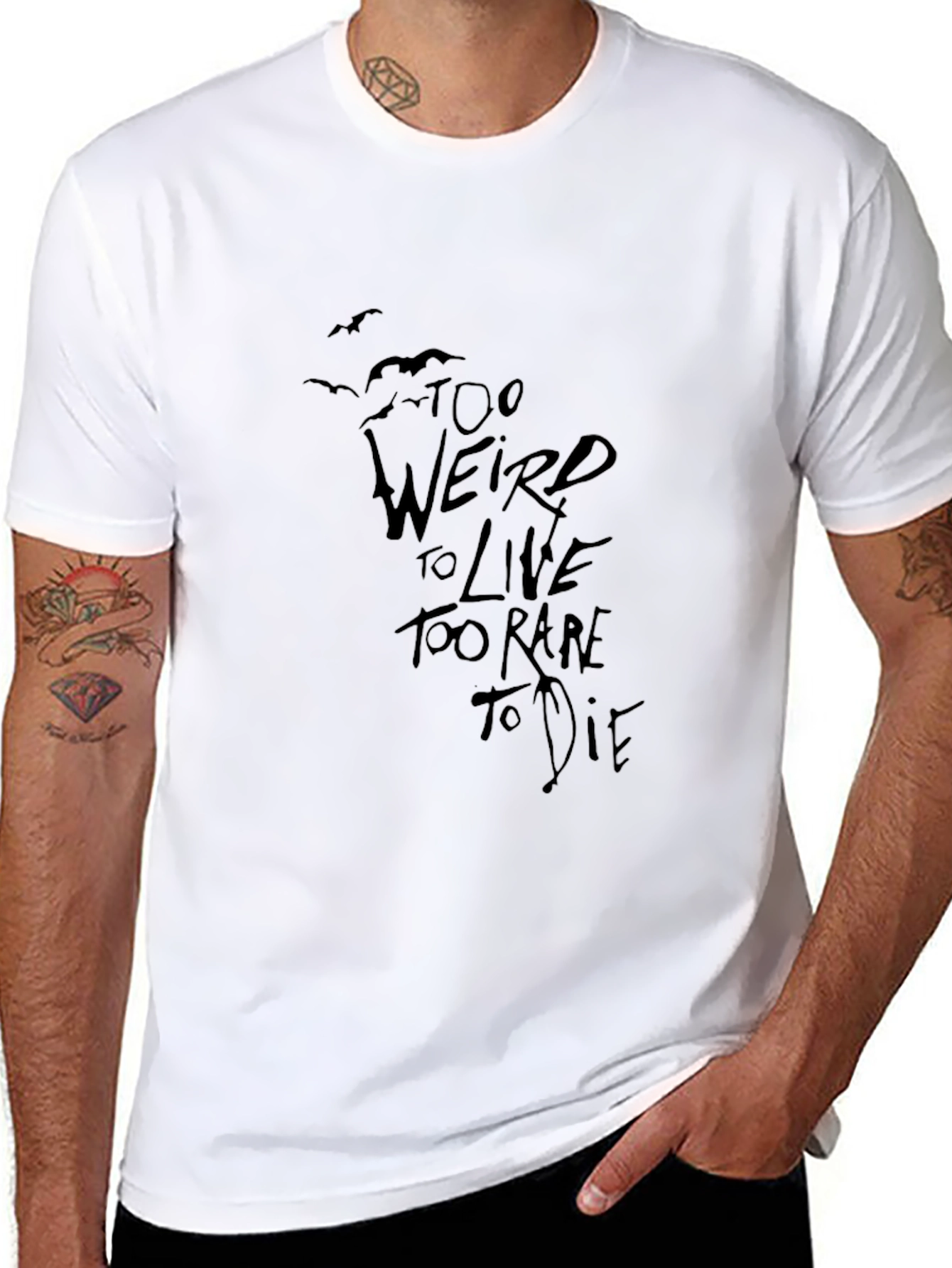 Too Weird to Live Graphic Tee - Black