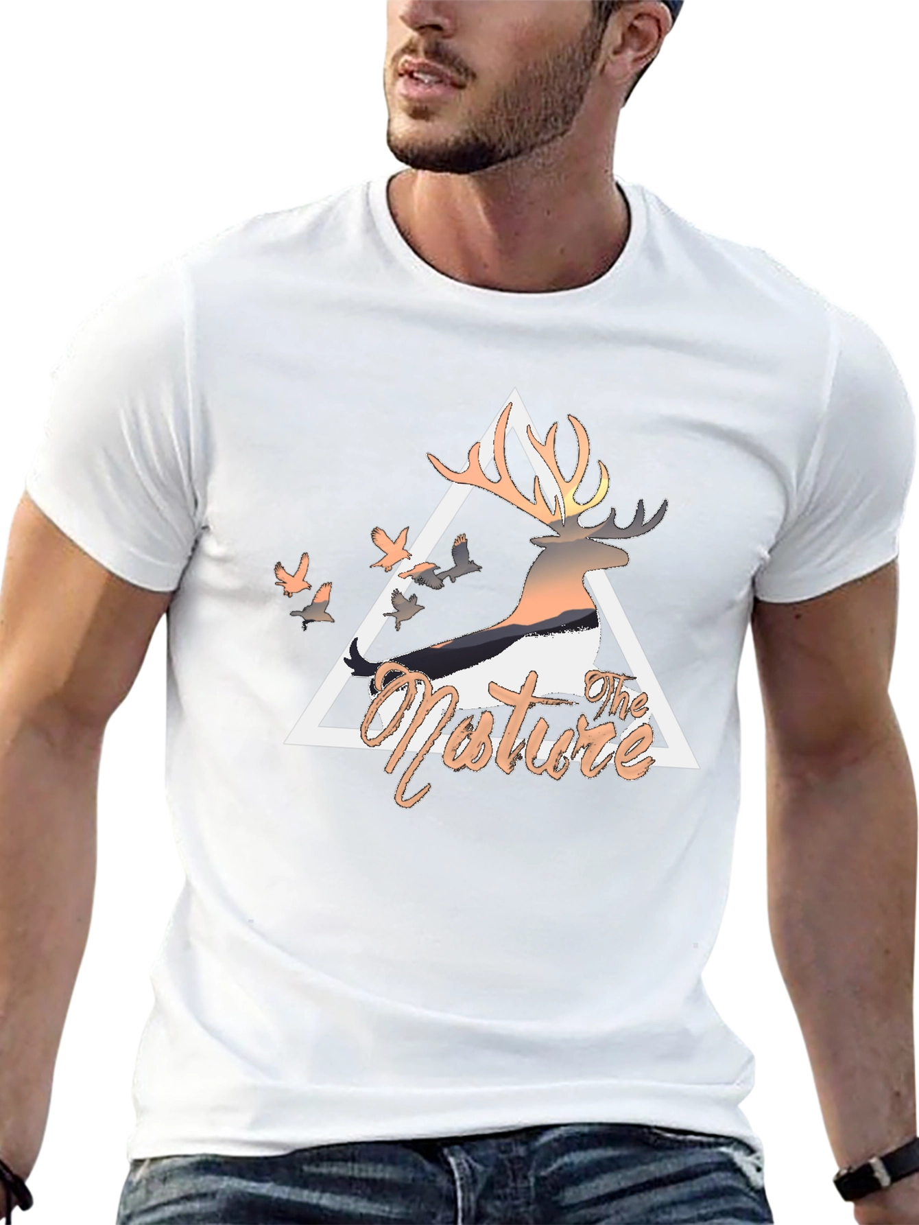 Nature Deer Graphic Tee - Modern Comfort