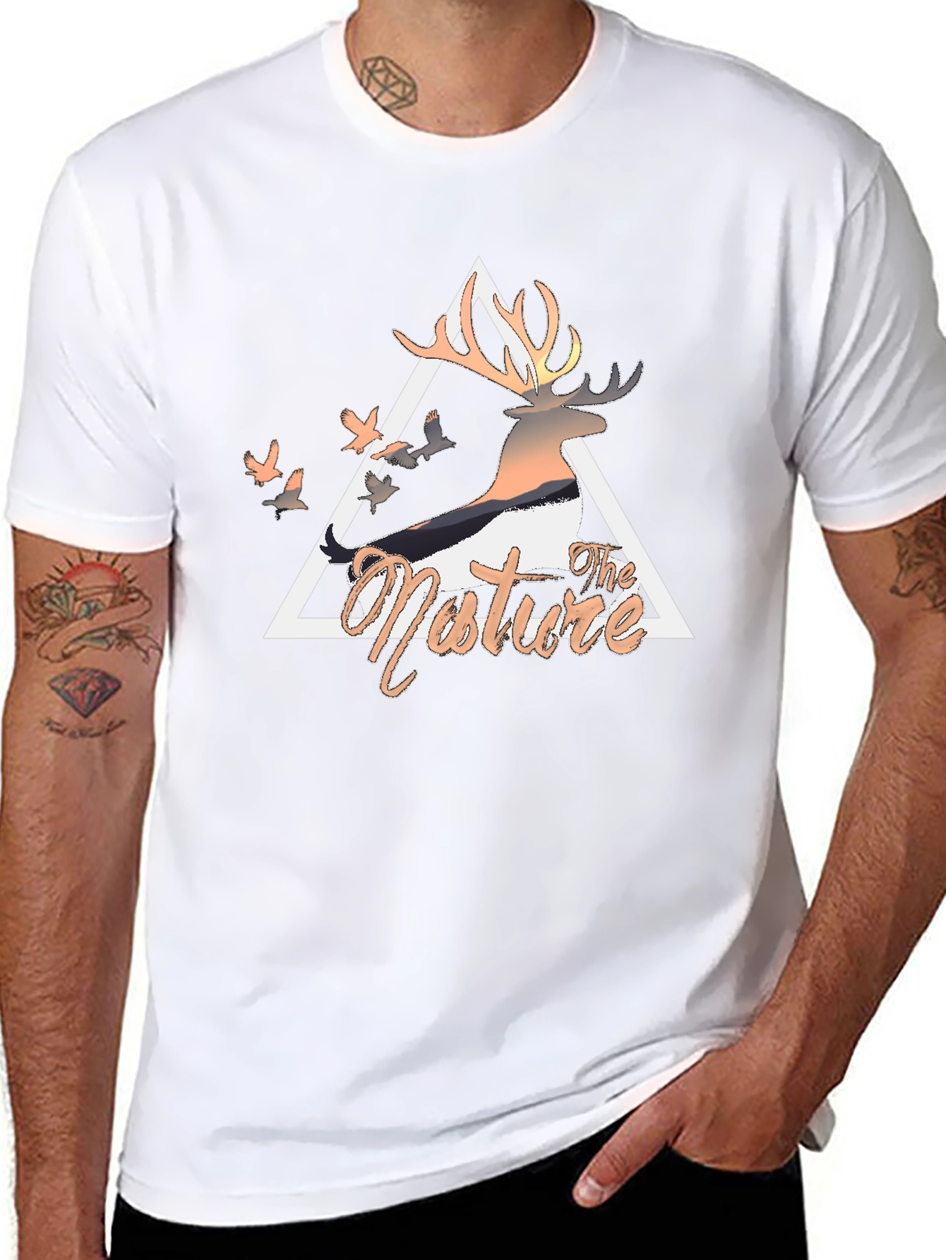 Nature Deer Graphic Tee - Modern Comfort