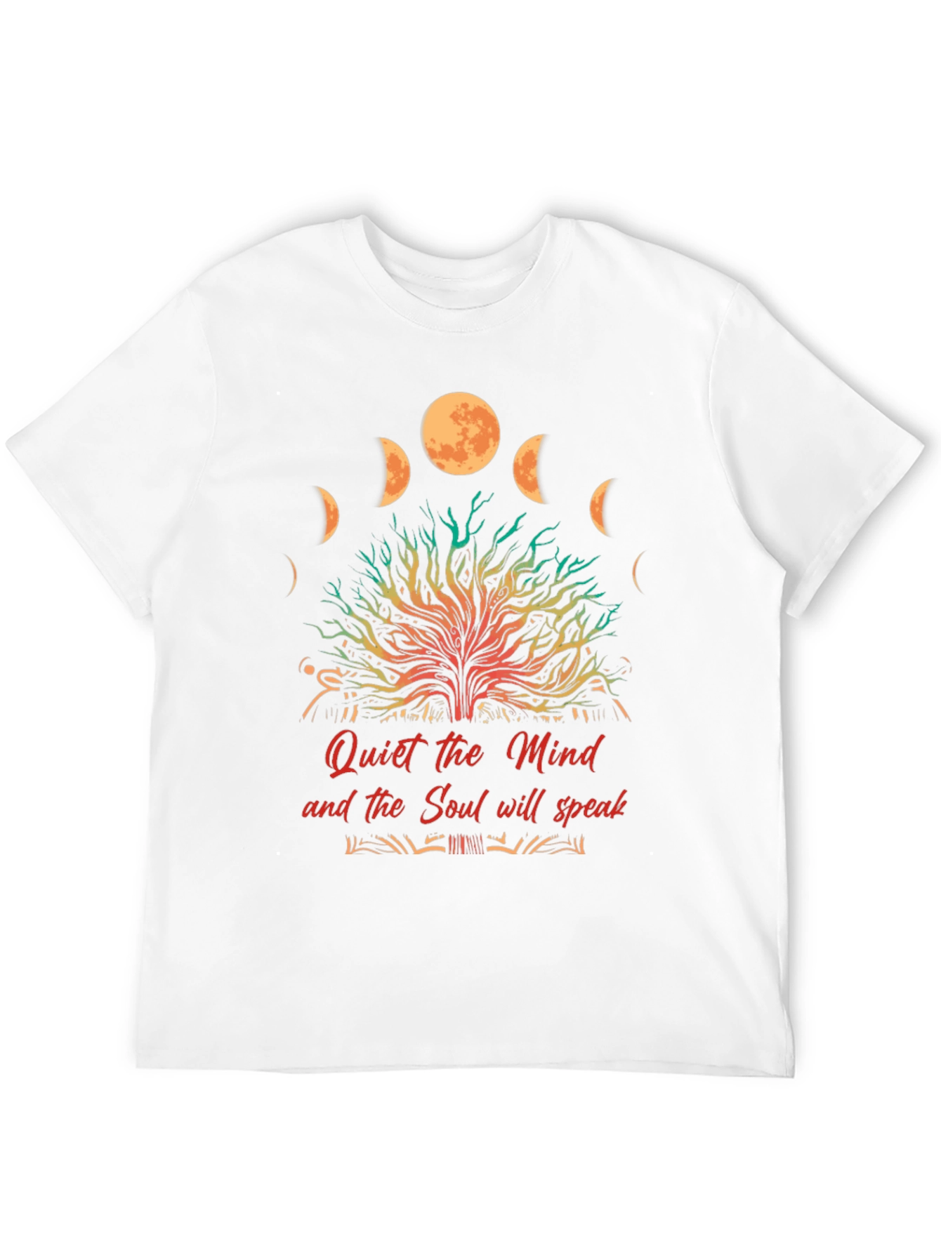 Quiet Mind Soul Speak Black Graphic T-Shirt