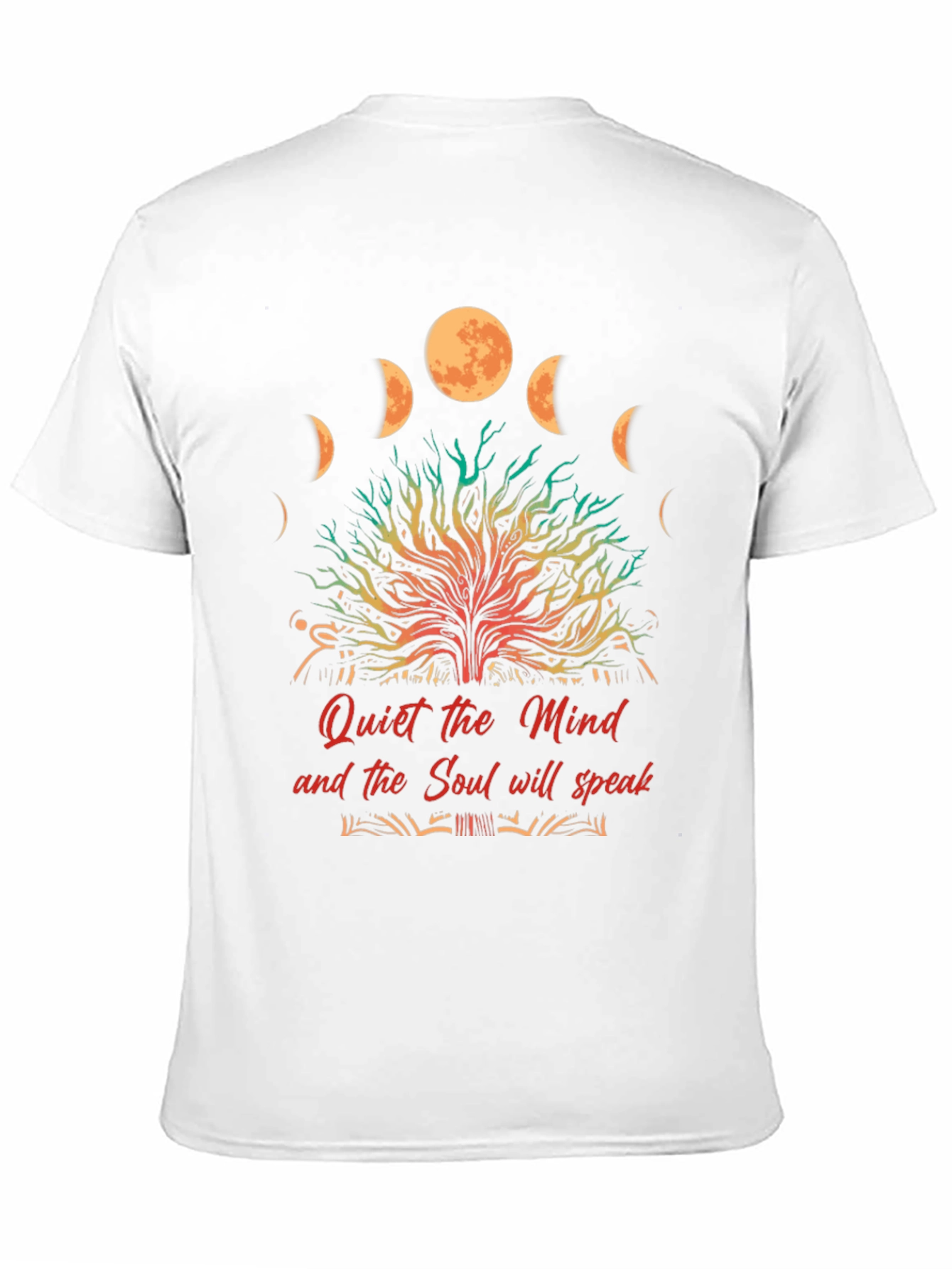 Quiet Mind Soul Speak Black Graphic T-Shirt