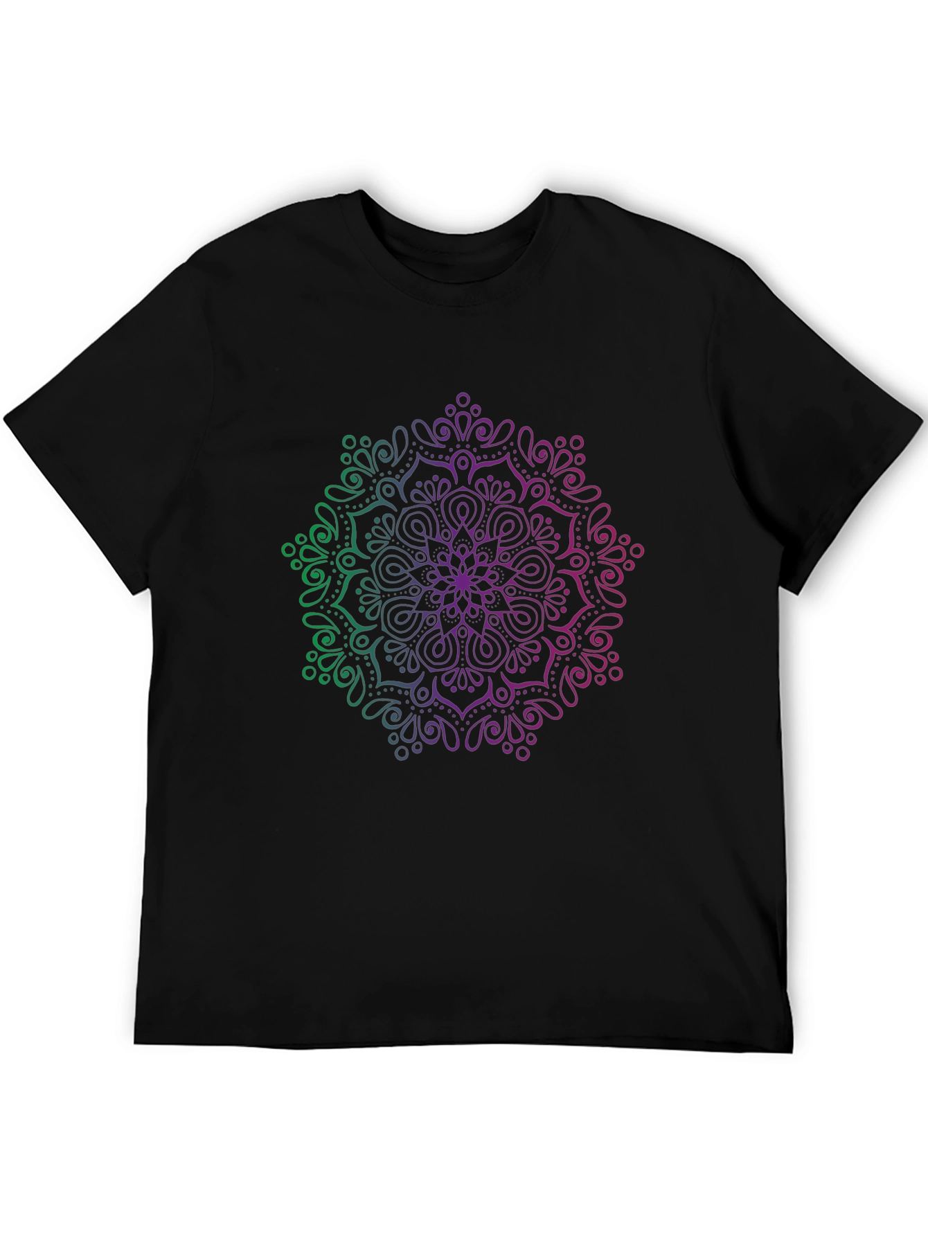 Mandala Graphic Print T-Shirt - Casual Comfort