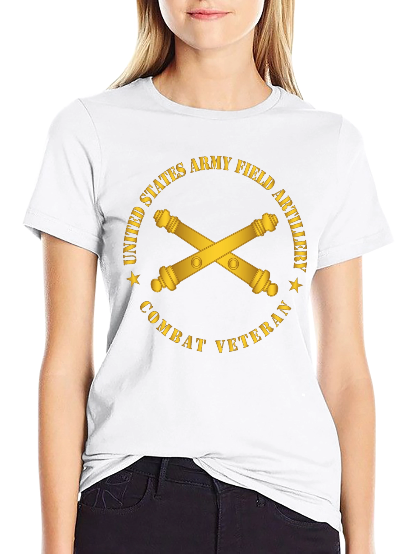 Army Field Artillery Combat Veteran T-Shirt