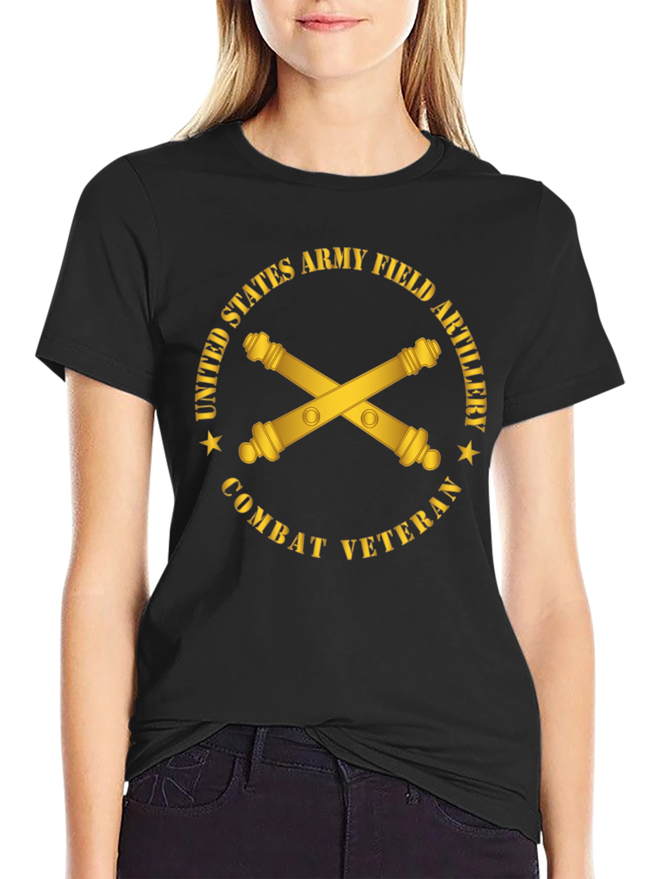 Army Field Artillery Combat Veteran T-Shirt