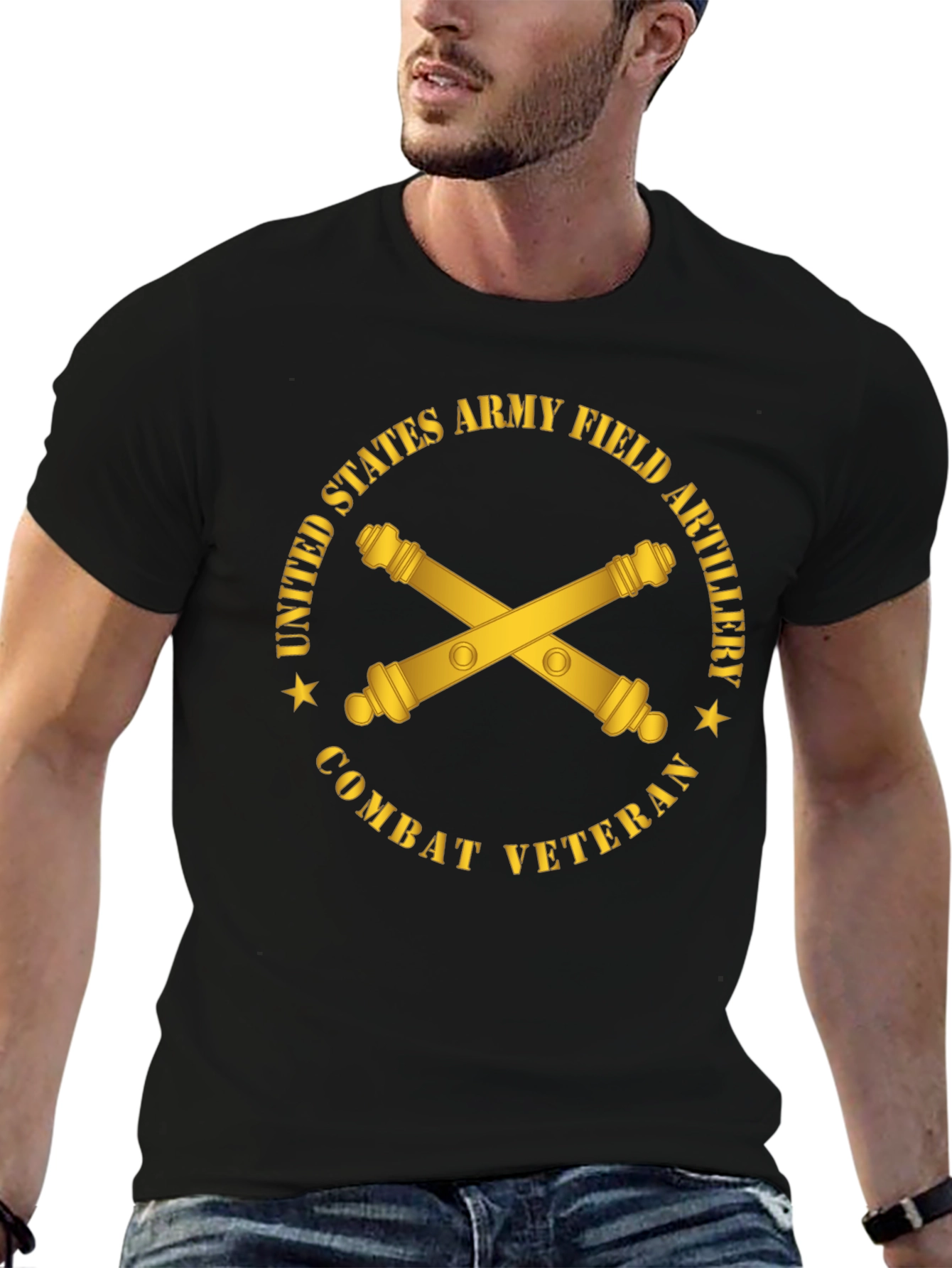 Army Field Artillery Combat Veteran T-Shirt
