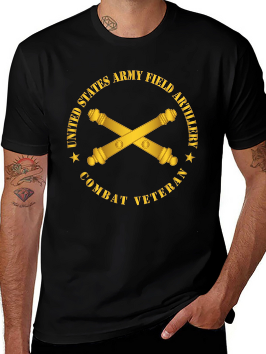 Army Field Artillery Combat Veteran T-Shirt