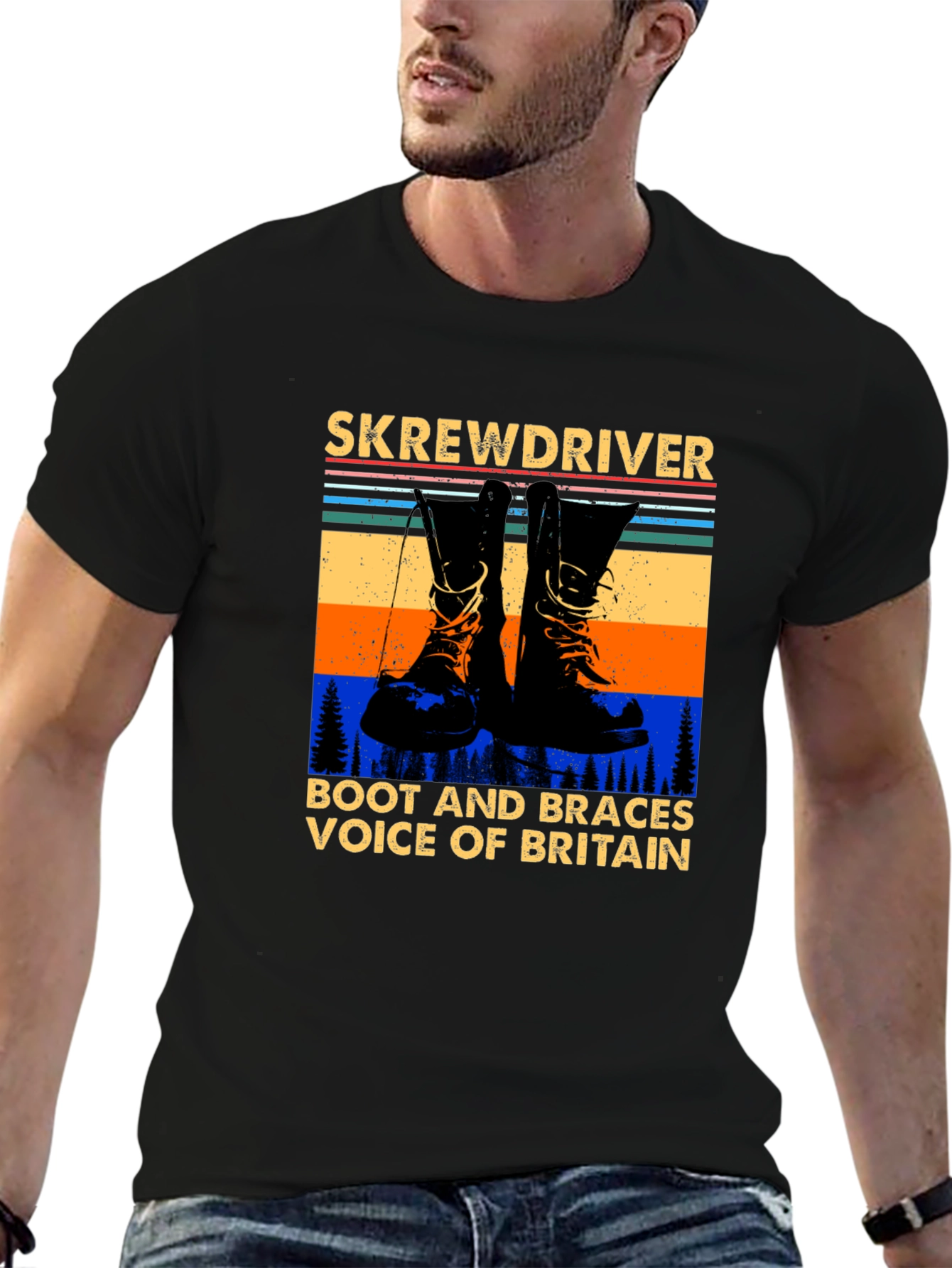 Skrewdriver Boot and Braces Voice of Britain T-Shirt