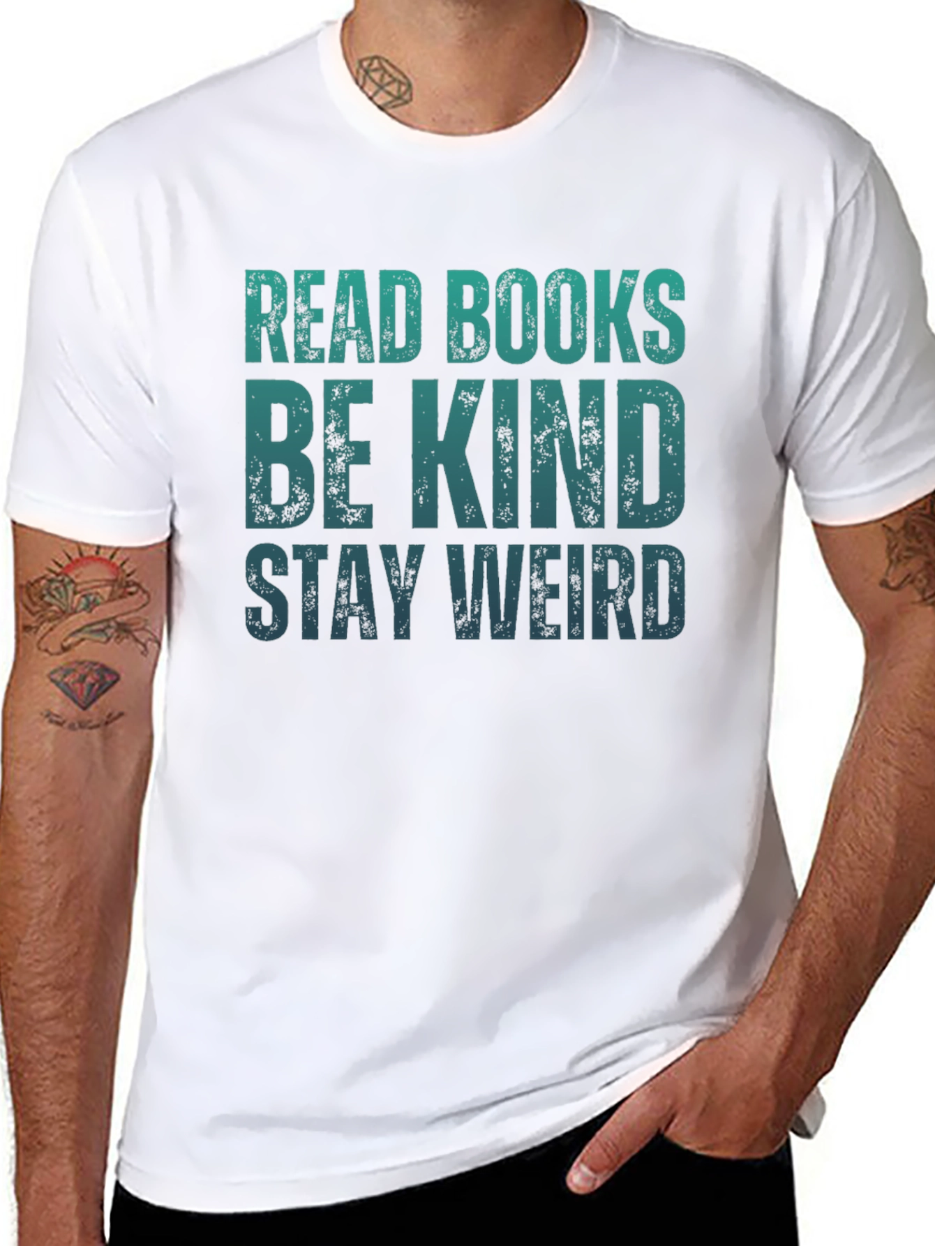 Read Books Be Kind Stay Weird T-Shirt