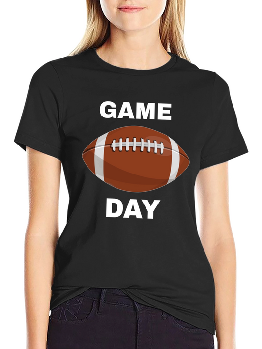 Game Day Football Graphic Tee - Black