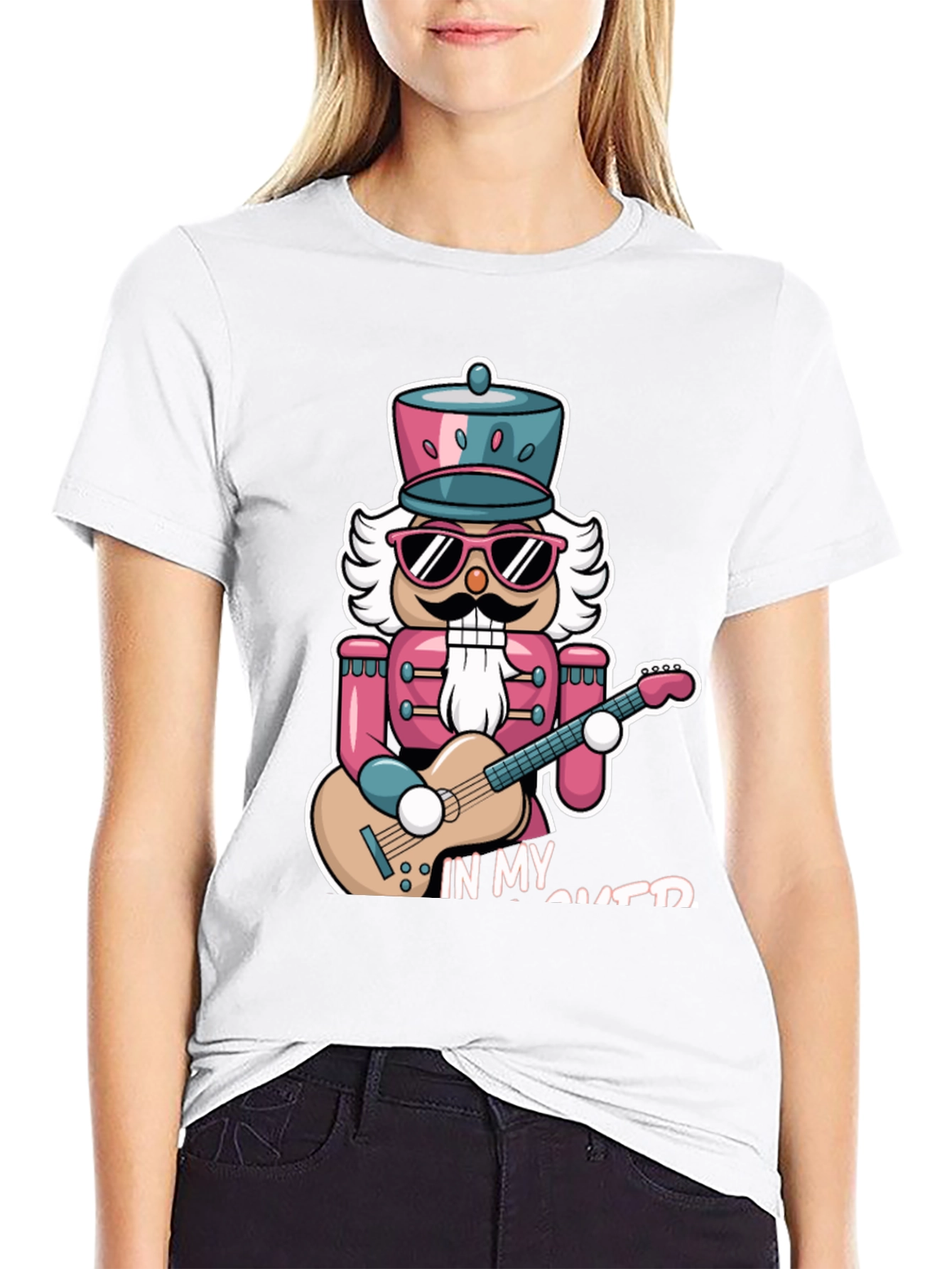 Nutcracker Guitarist T-Shirt - Rock Your Holiday Style