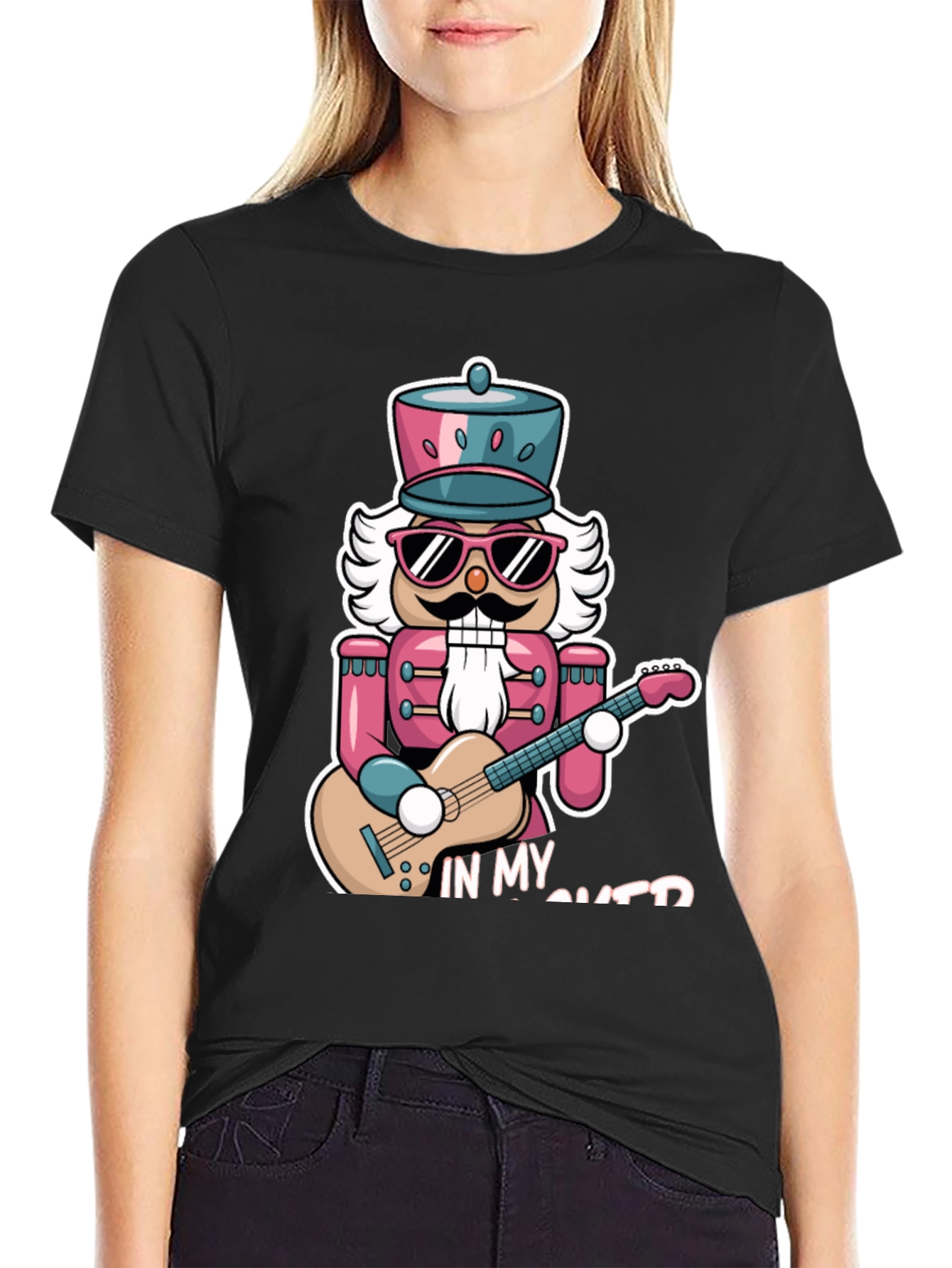 Nutcracker Guitarist T-Shirt - Rock Your Holiday Style