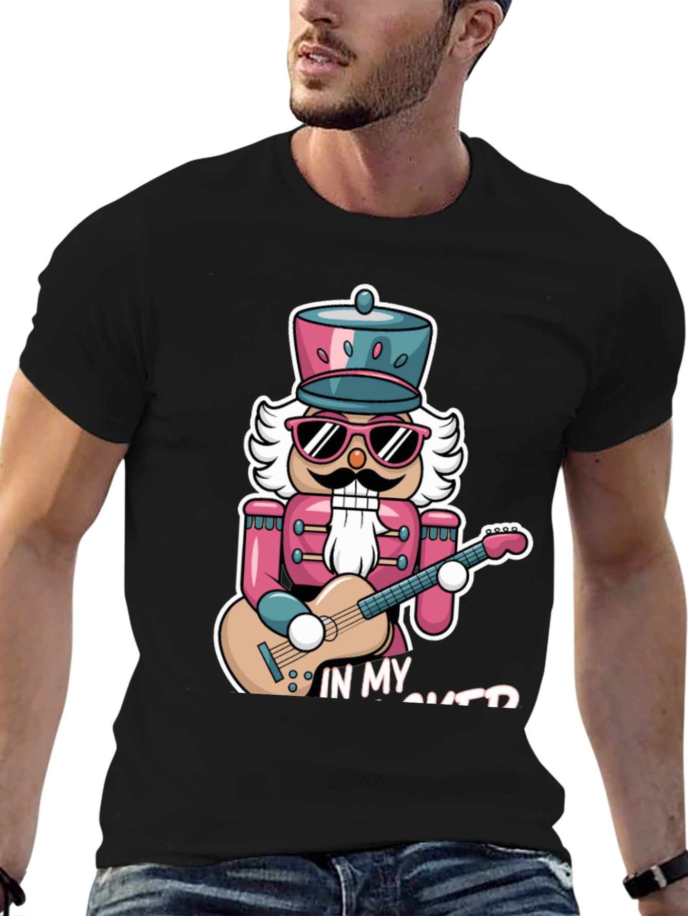 Nutcracker Guitarist T-Shirt - Rock Your Holiday Style