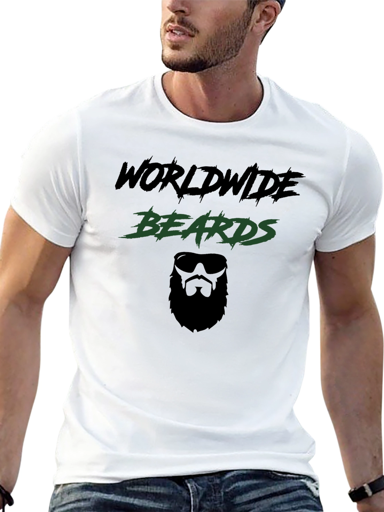 Worldwide Beards Graphic Tee - Black