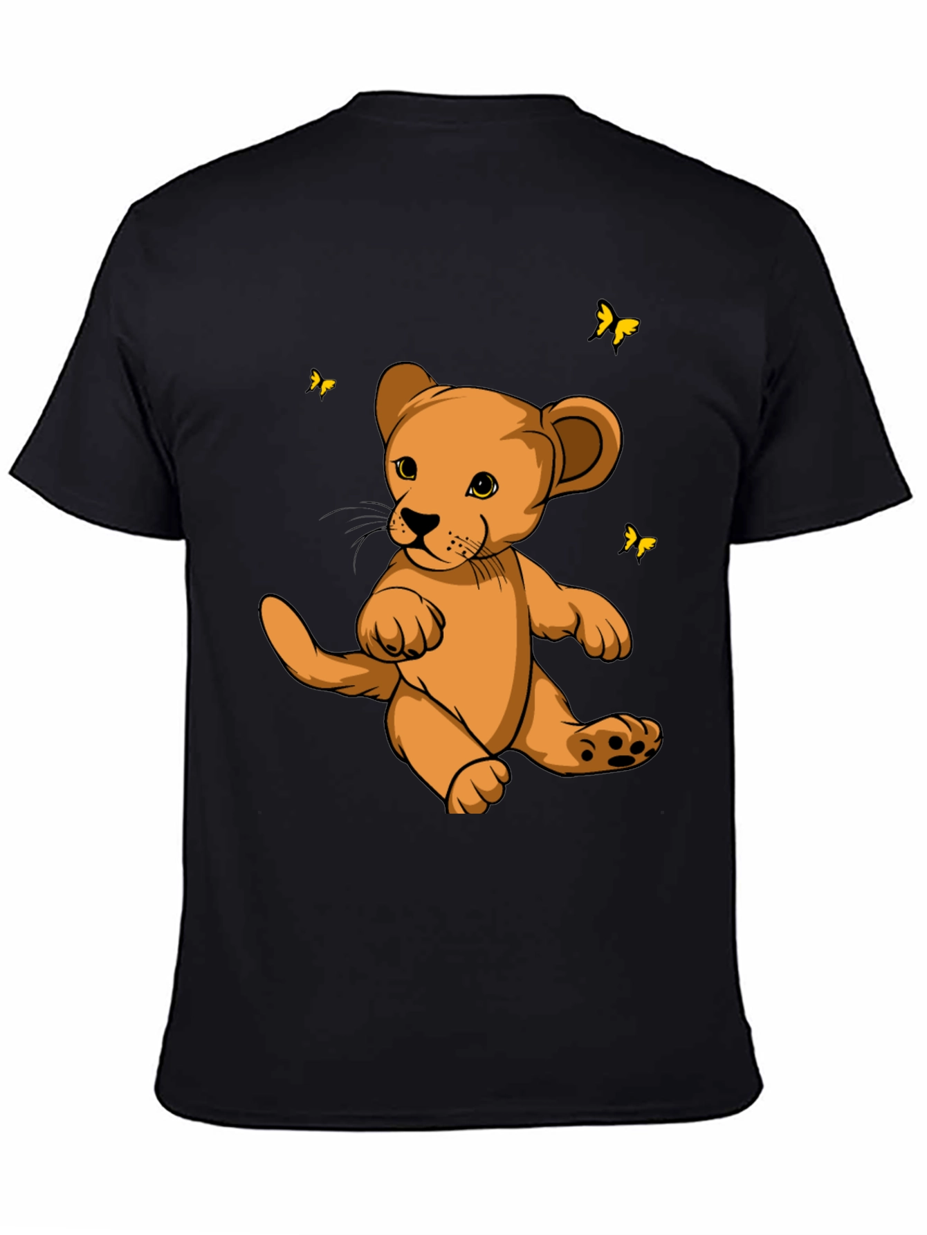 Cute Lion Cub Graphic T-Shirt