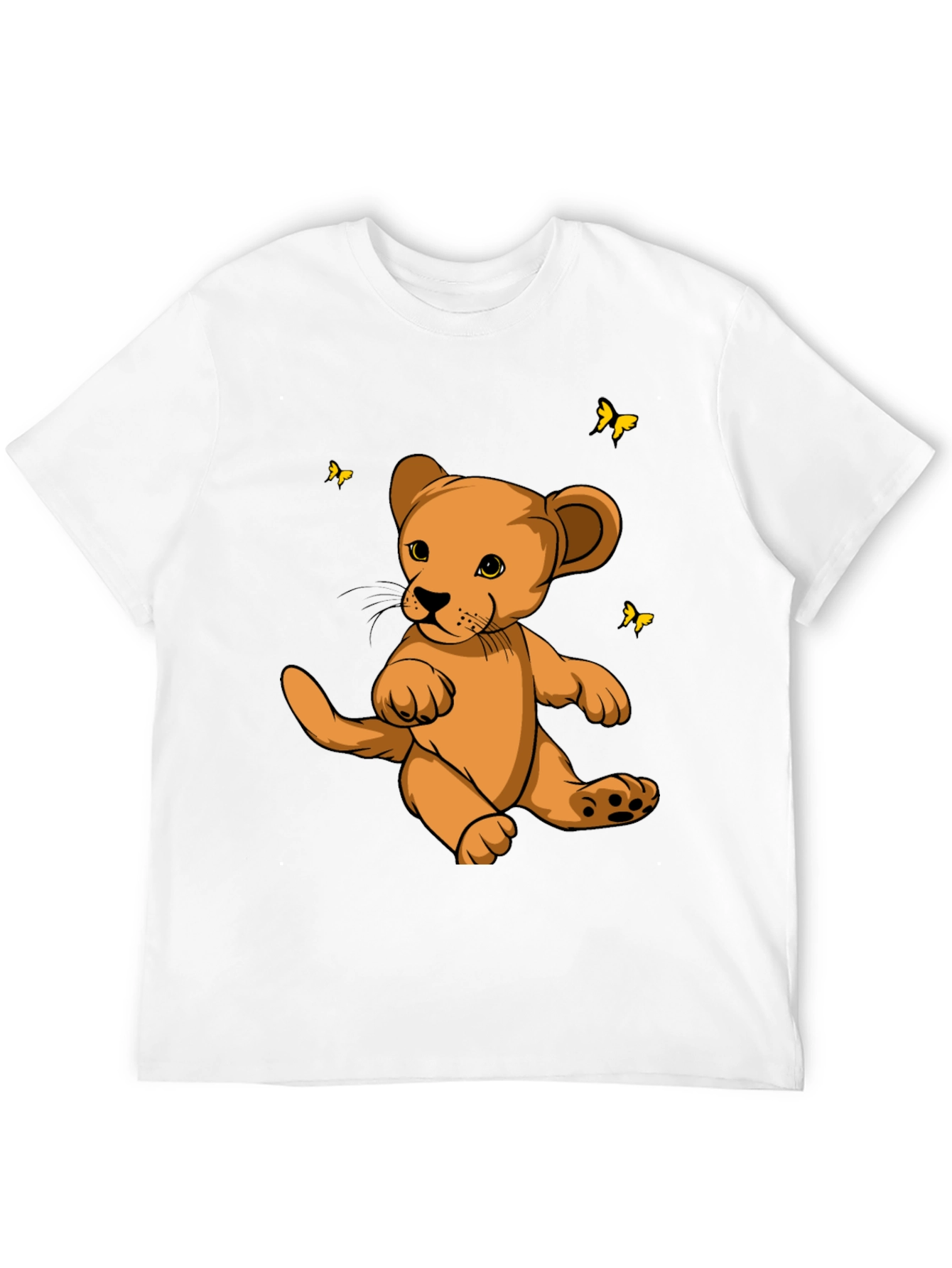 Cute Lion Cub Graphic T-Shirt