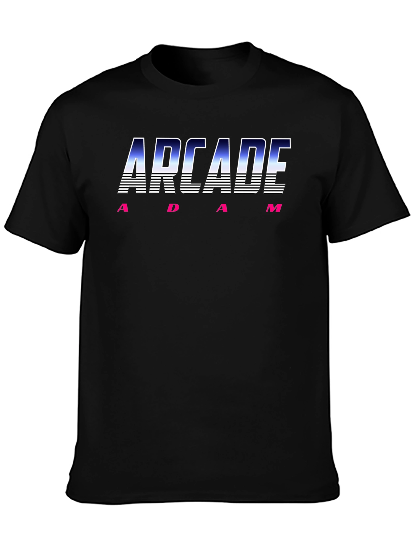 Arcade Adam Retro Graphic Tee - Black