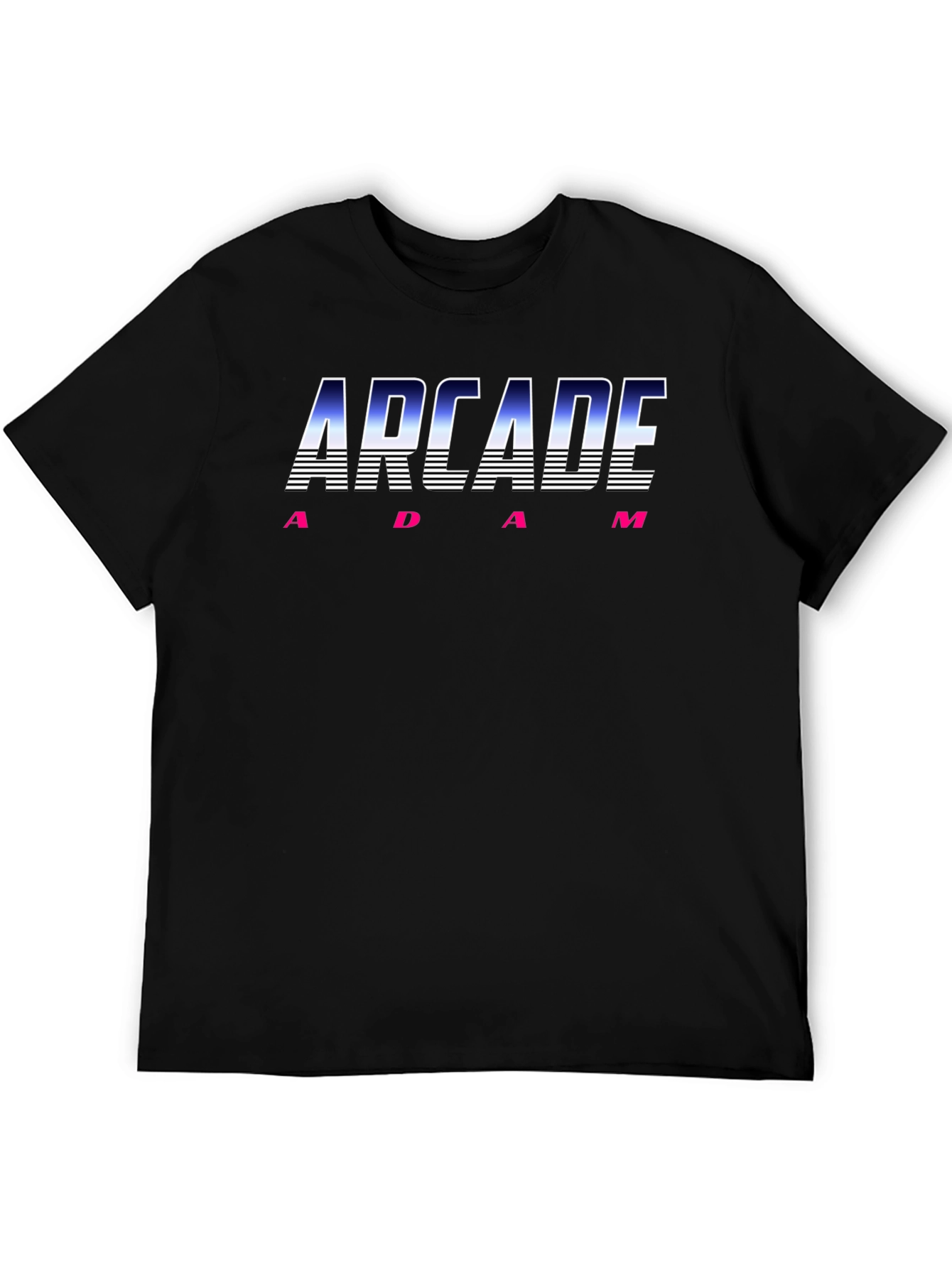 Arcade Adam Retro Graphic Tee - Black