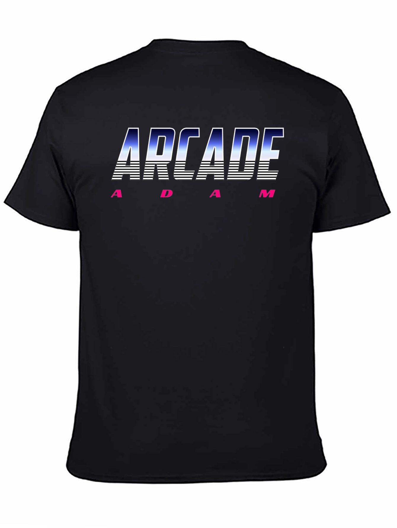 Arcade Adam Retro Graphic Tee - Black