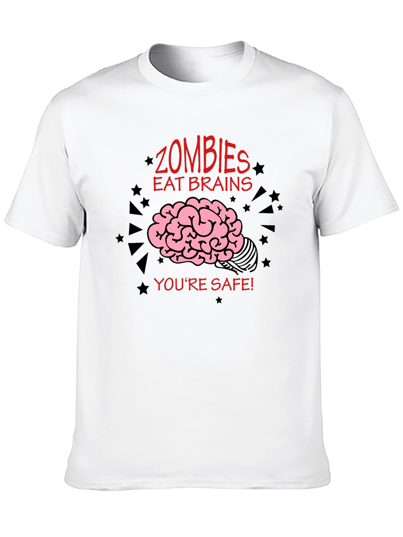 Zombies Eat Brains Funny T-Shirt