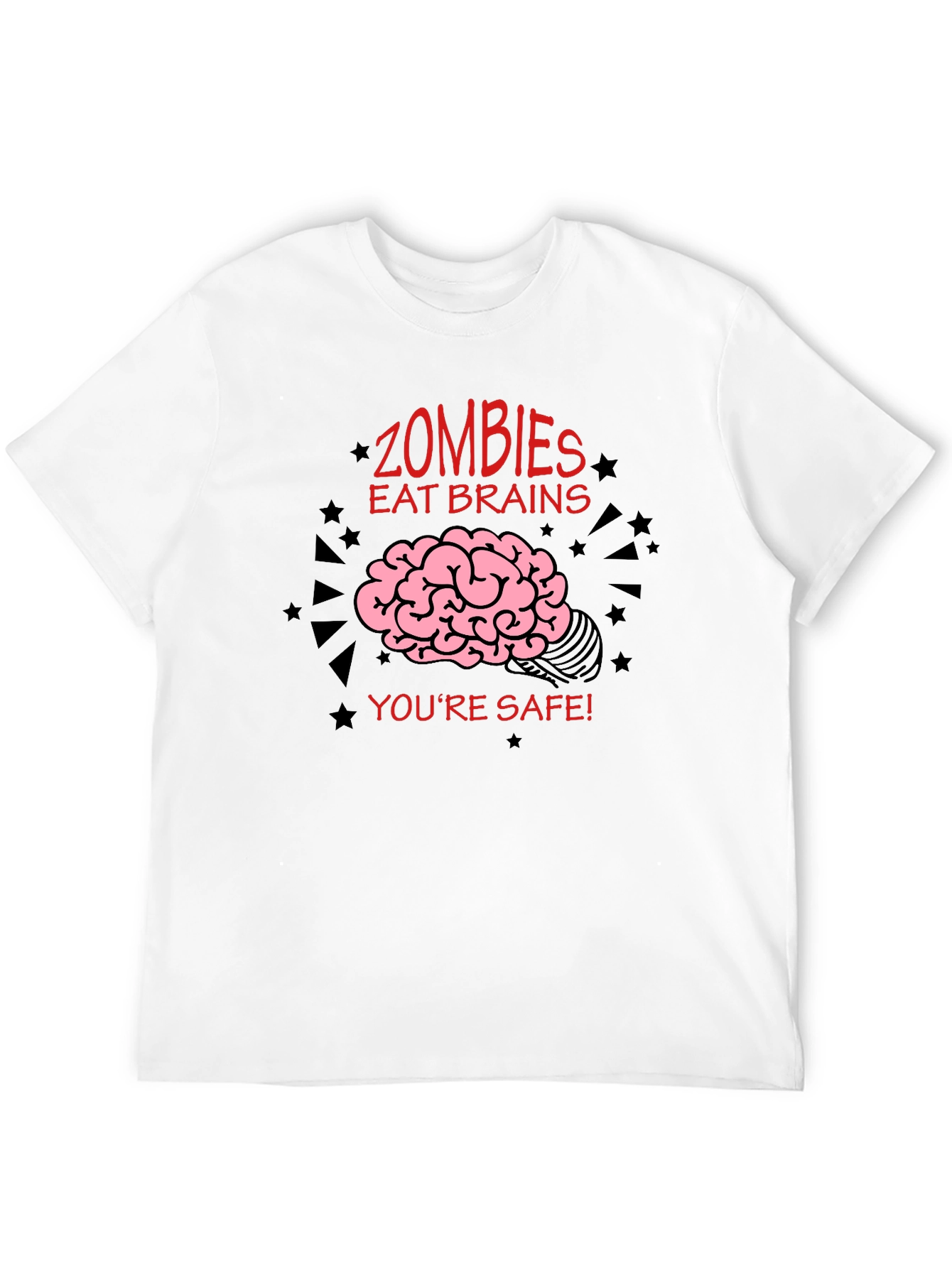 Zombies Eat Brains Funny T-Shirt
