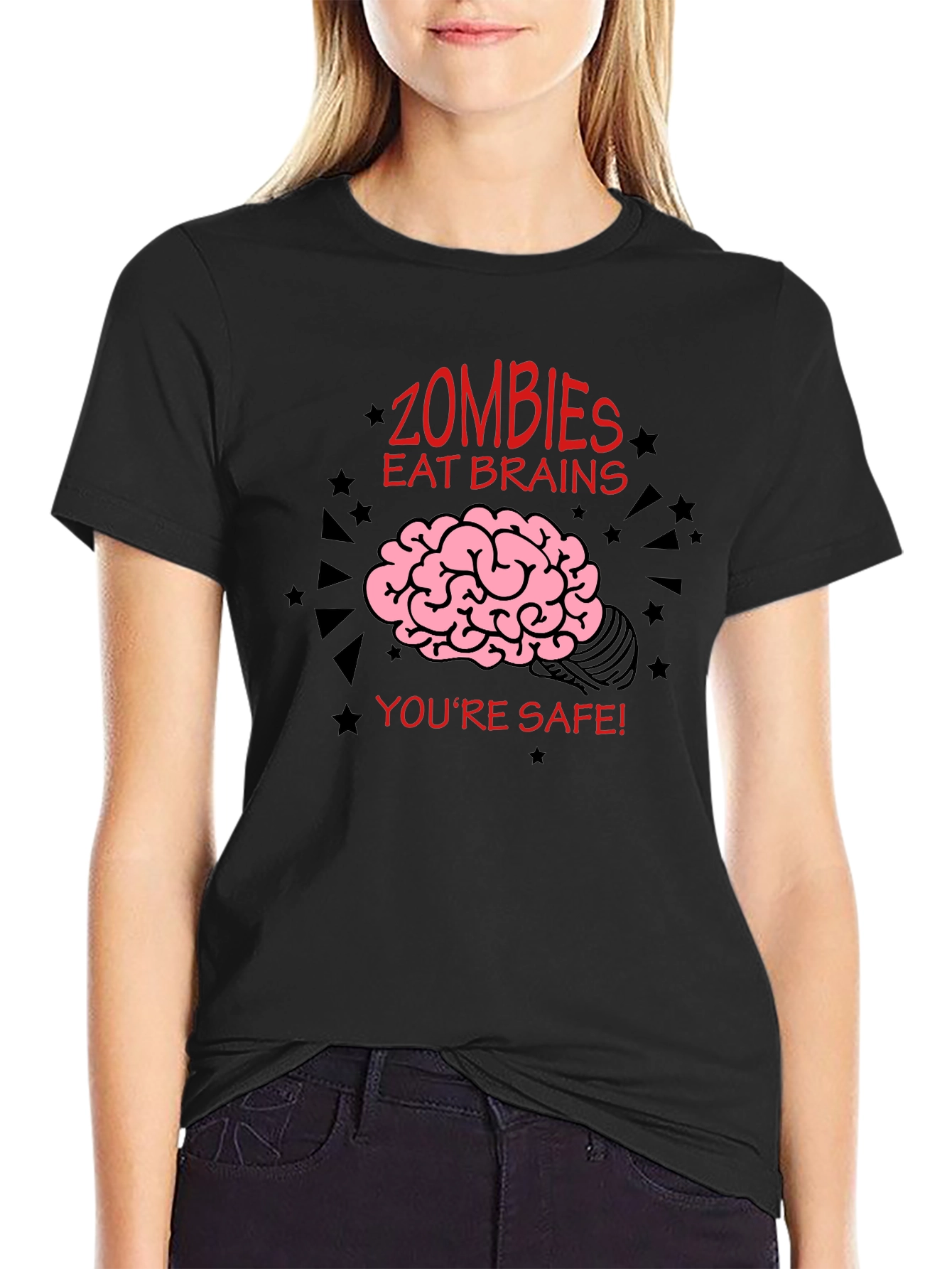 Zombies Eat Brains Funny T-Shirt