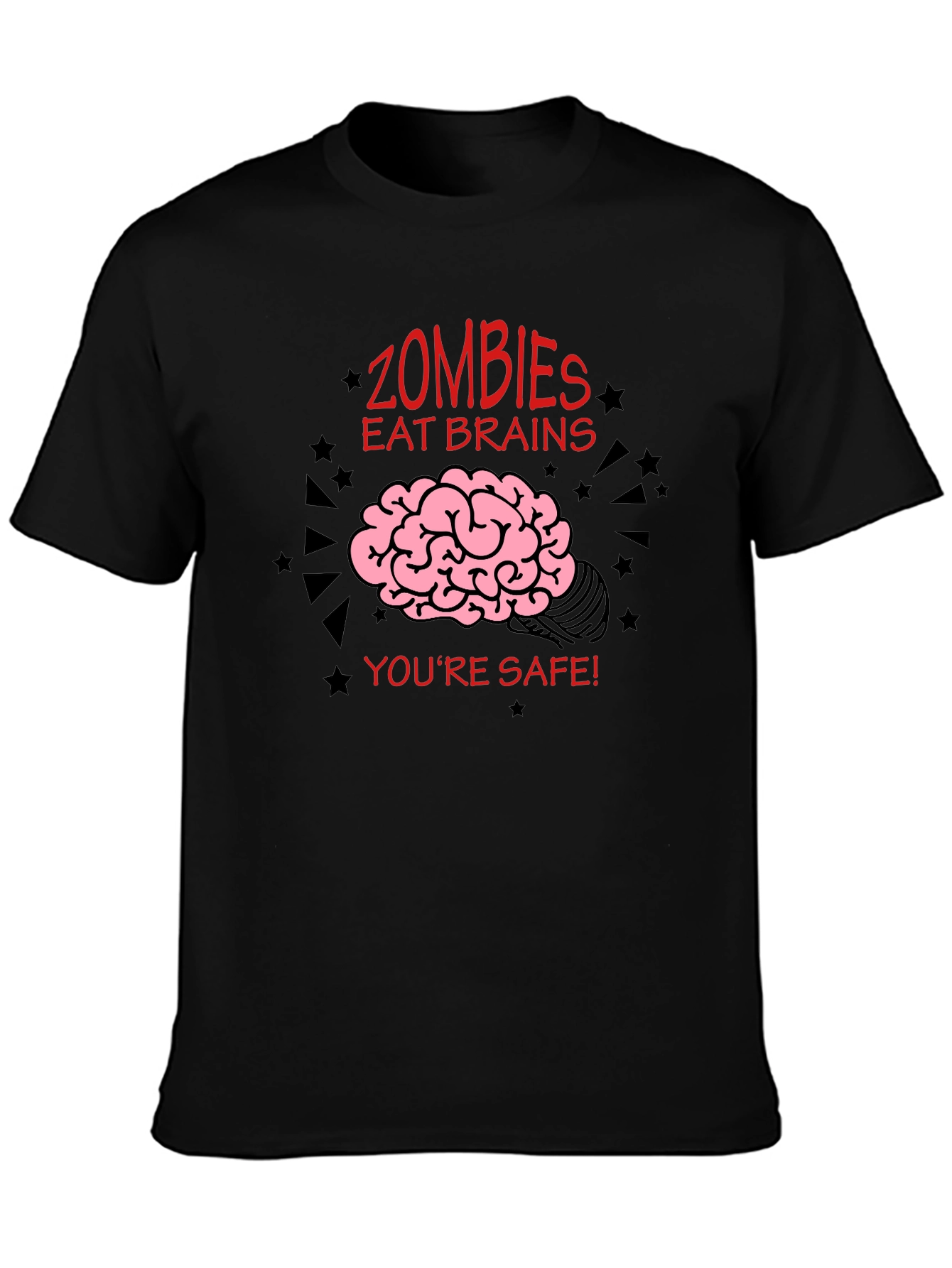 Zombies Eat Brains Funny T-Shirt
