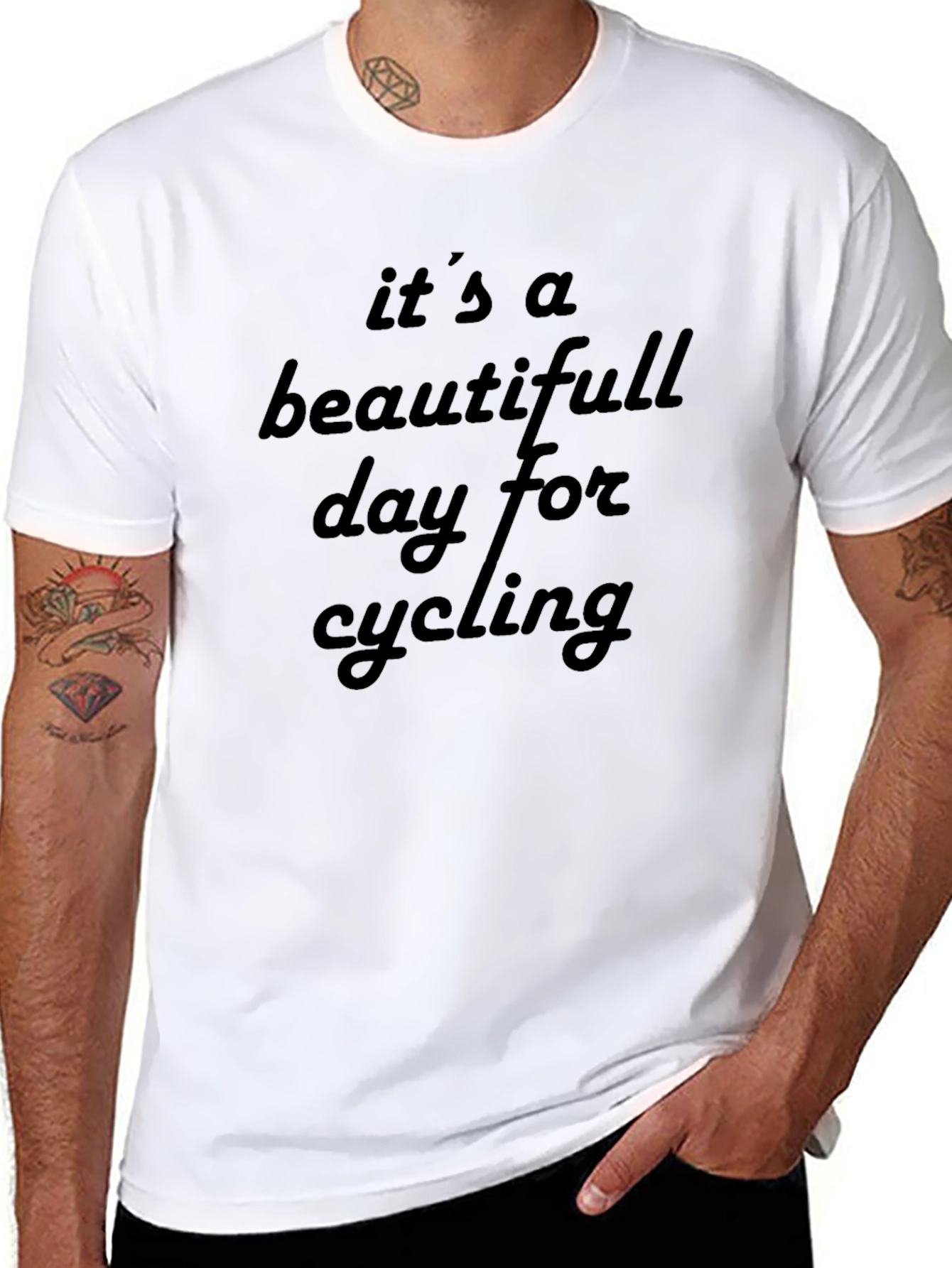 Beautiful Day For Cycling Graphic Tee