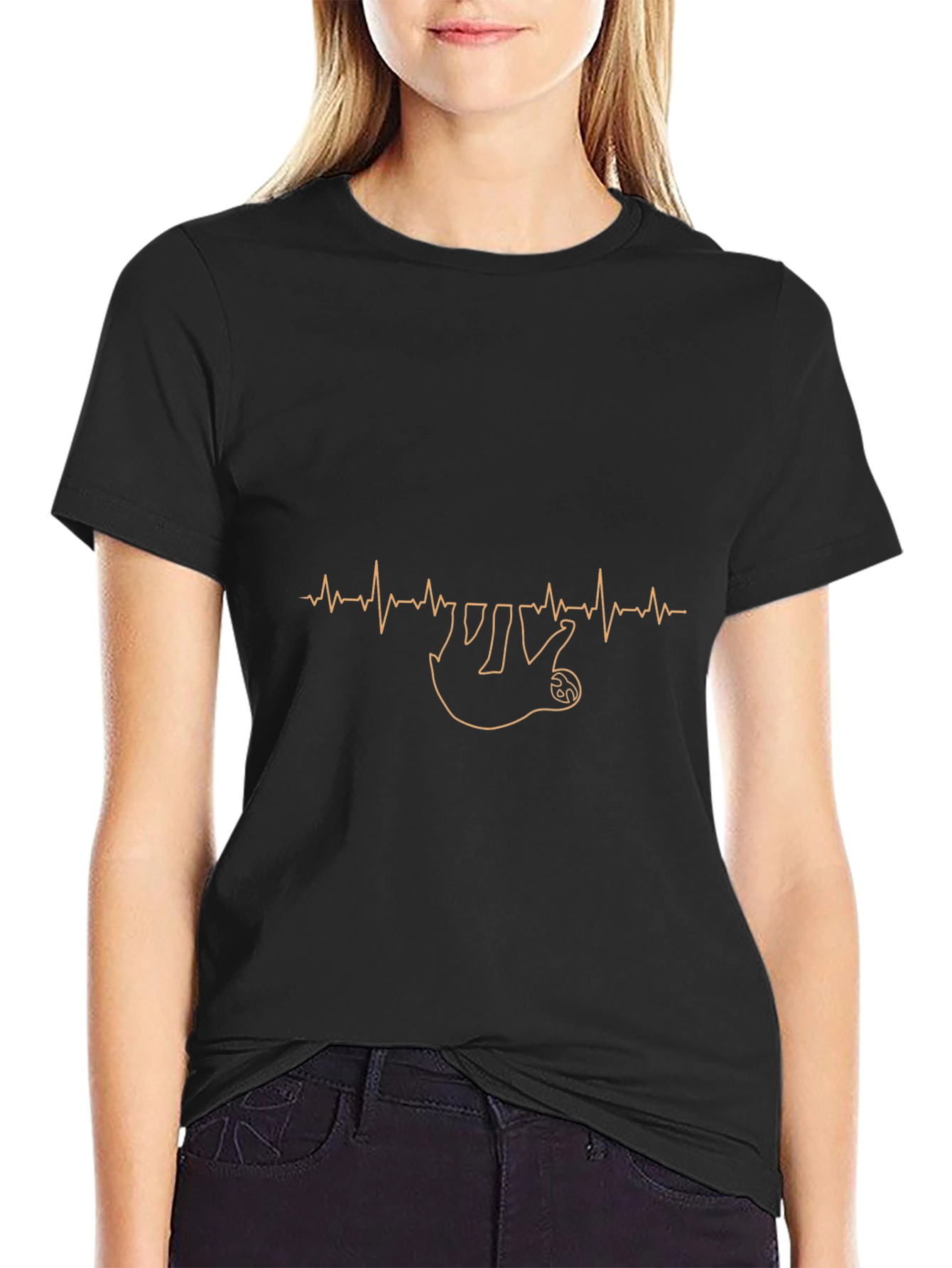 Sloth Heartbeat T-Shirt - Relaxed Vibe!