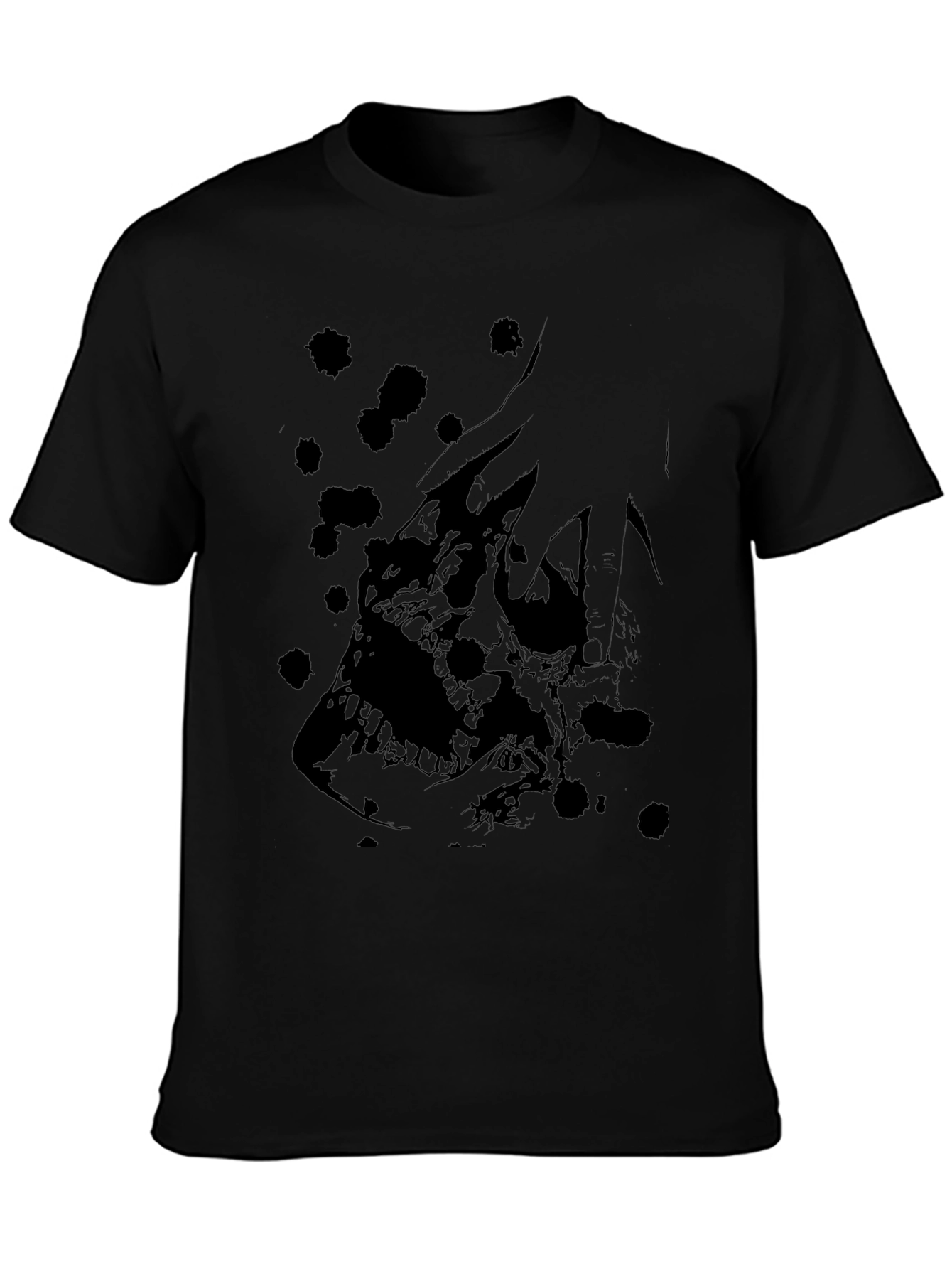 Skull Graphic Black T-Shirt - Edgy Design