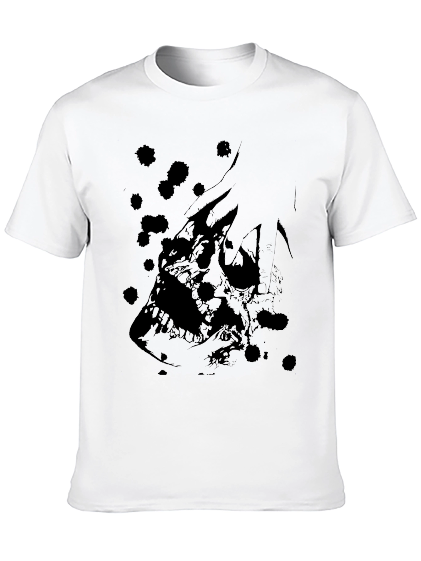 Skull Graphic Black T-Shirt - Edgy Design